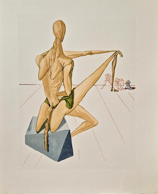 SALVADOR DALI - Minos (Dante - Božská komédia) (Bez rámu)