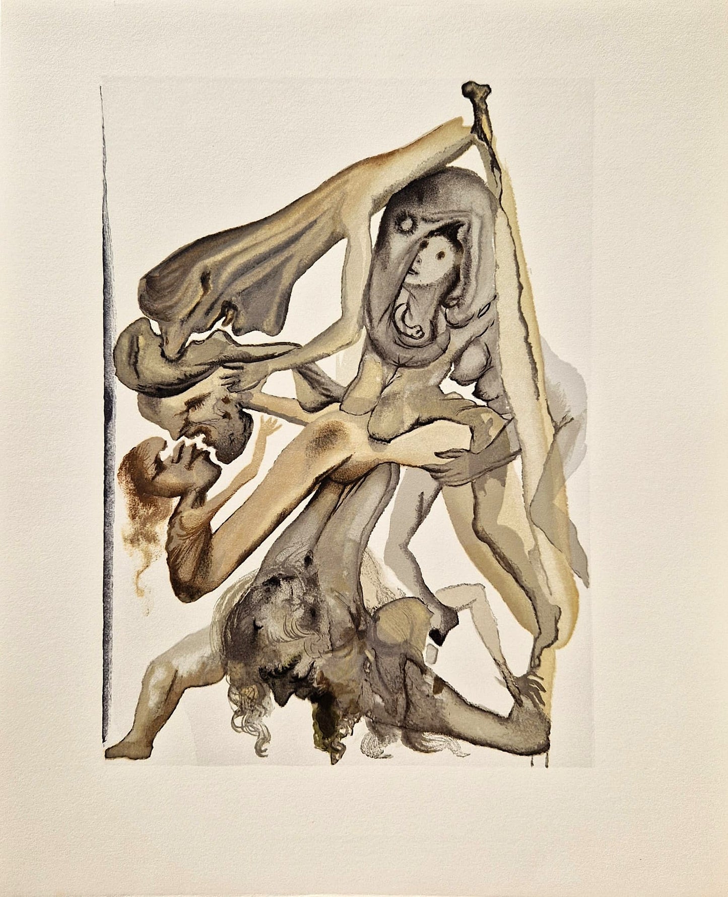 SALVADOR DALI - In Dark Limbo (Dante - Divine Comedy) (Unframed)