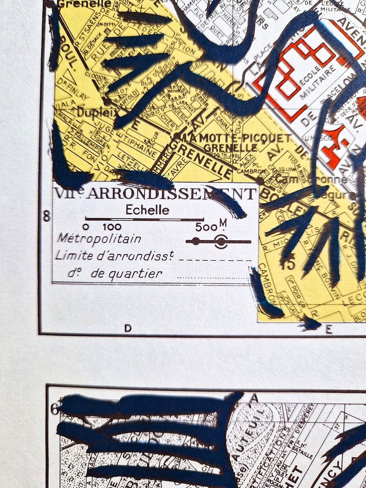 PIERRE ALECHINSKY – Quatre arrondissements (Nezarámované), Litografia