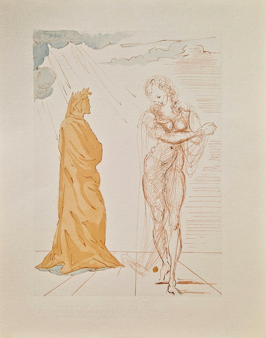 SALVADOR DALI - Virgil Comforts Dante (Dante - Divine Comedy) (Unframed)