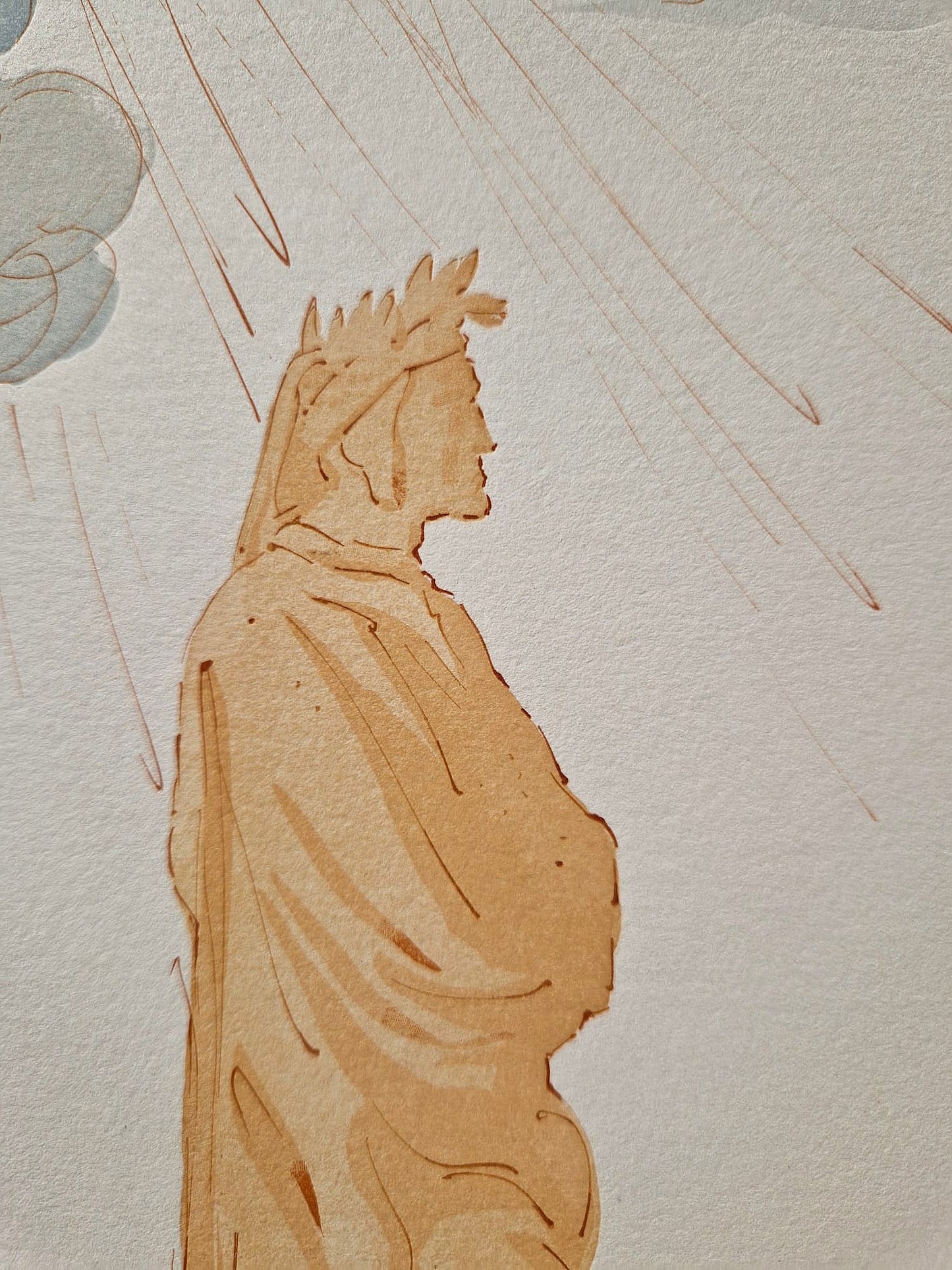 SALVADOR DALI - Virgil Comforts Dante (Dante - Divine Comedy) (Unframed)