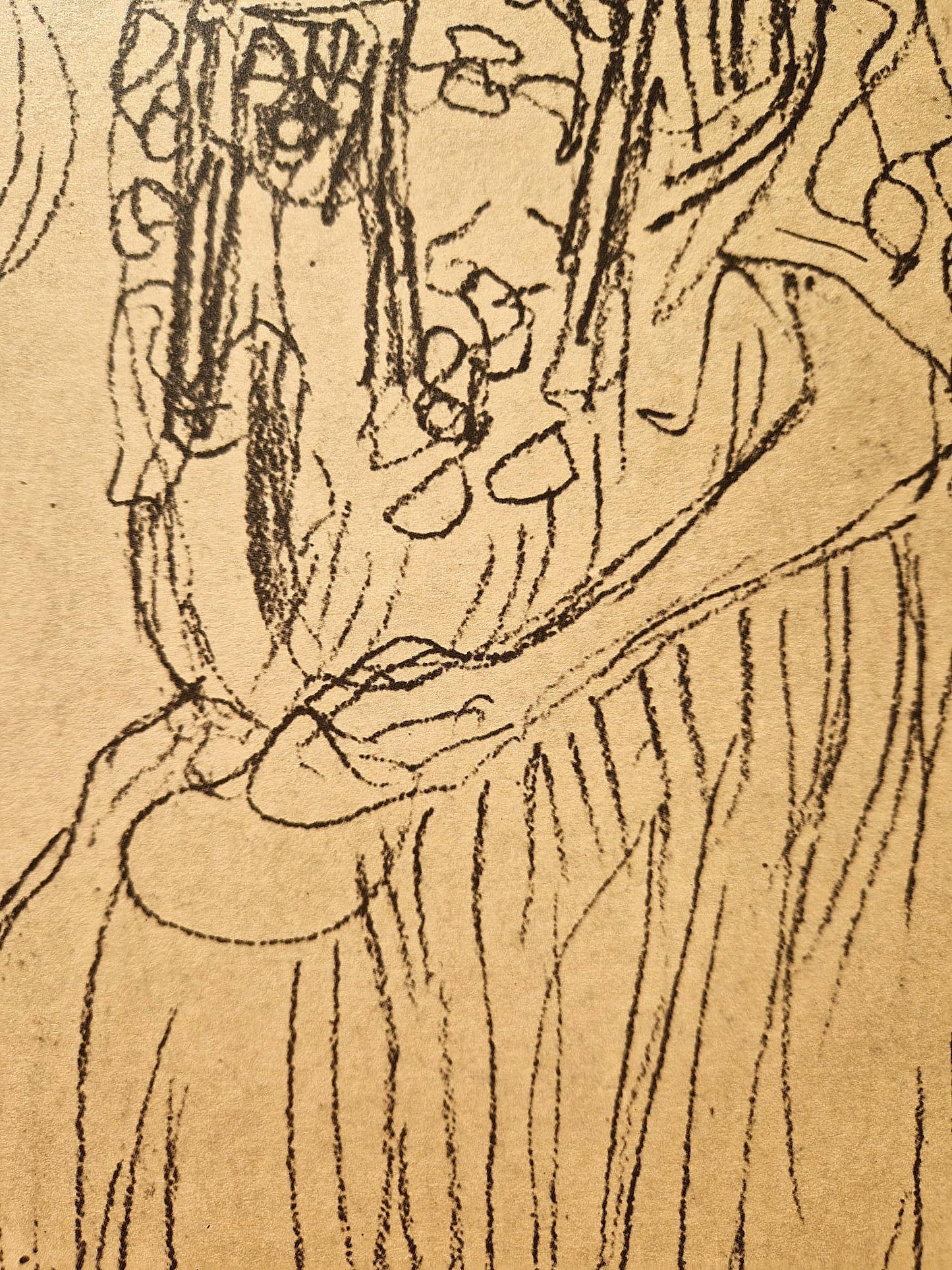 GUSTAV KLIMT – Štúdia pre Portrét Adele Bloch-Bauer I (bez rámu), litografická tlač