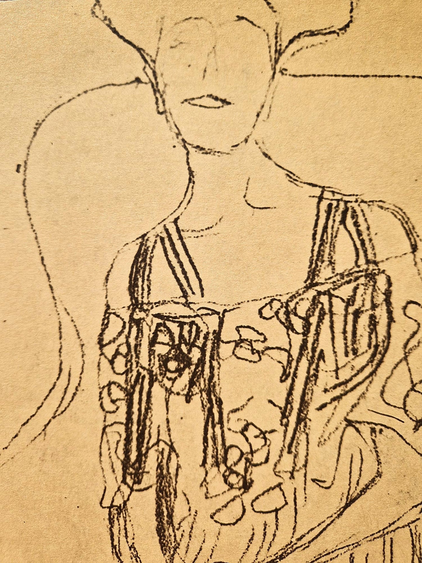 GUSTAV KLIMT – Štúdia pre Portrét Adele Bloch-Bauer I (bez rámu), litografická tlač