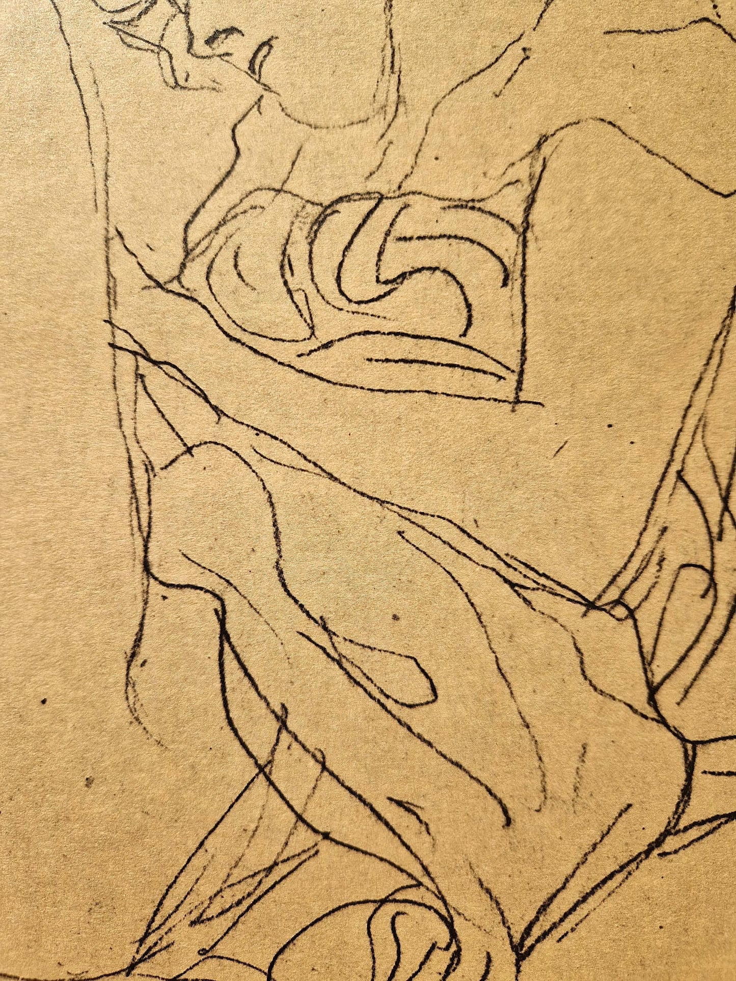 GUSTAV KLIMT – Sediaca žena so zohnutými nohami (bez rámu), litografická tlač