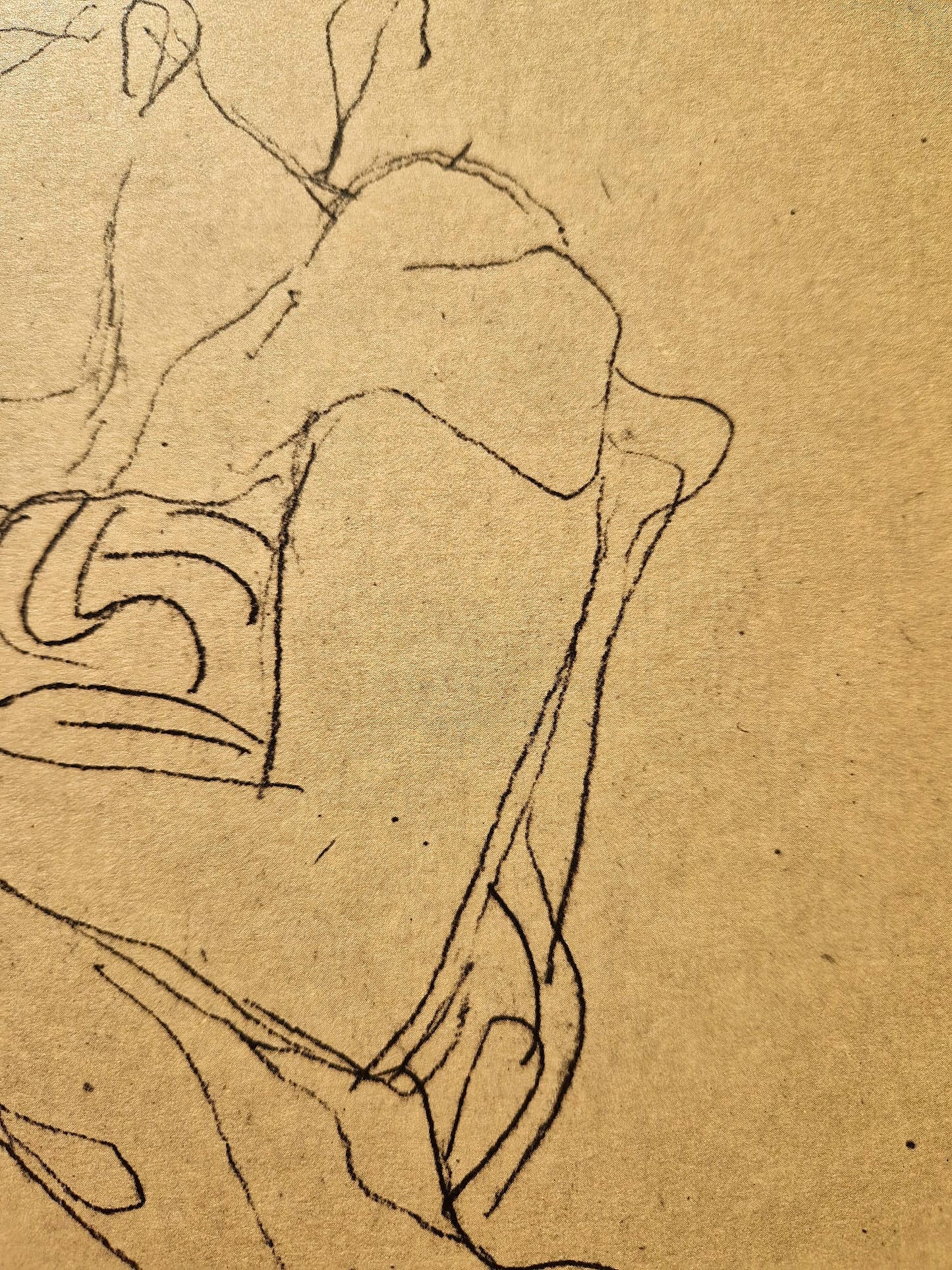 GUSTAV KLIMT – Sediaca žena so zohnutými nohami (bez rámu), litografická tlač