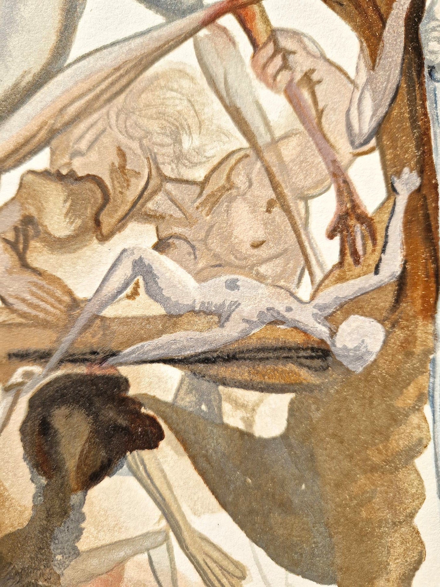 SALVADOR DALI - On the Edge of the Seventh Circle (Dante - Divine Comedy) (Unframed) Woodcut