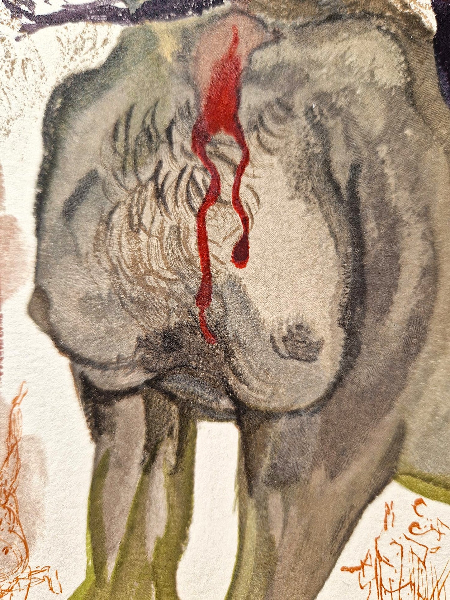 SALVADOR DALI - The Minotaur (Dante - Divine Comedy) (Unframed)