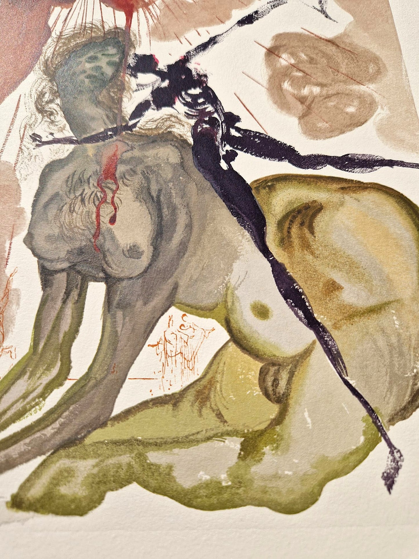 SALVADOR DALI - The Minotaur (Dante - Divine Comedy) (Unframed)