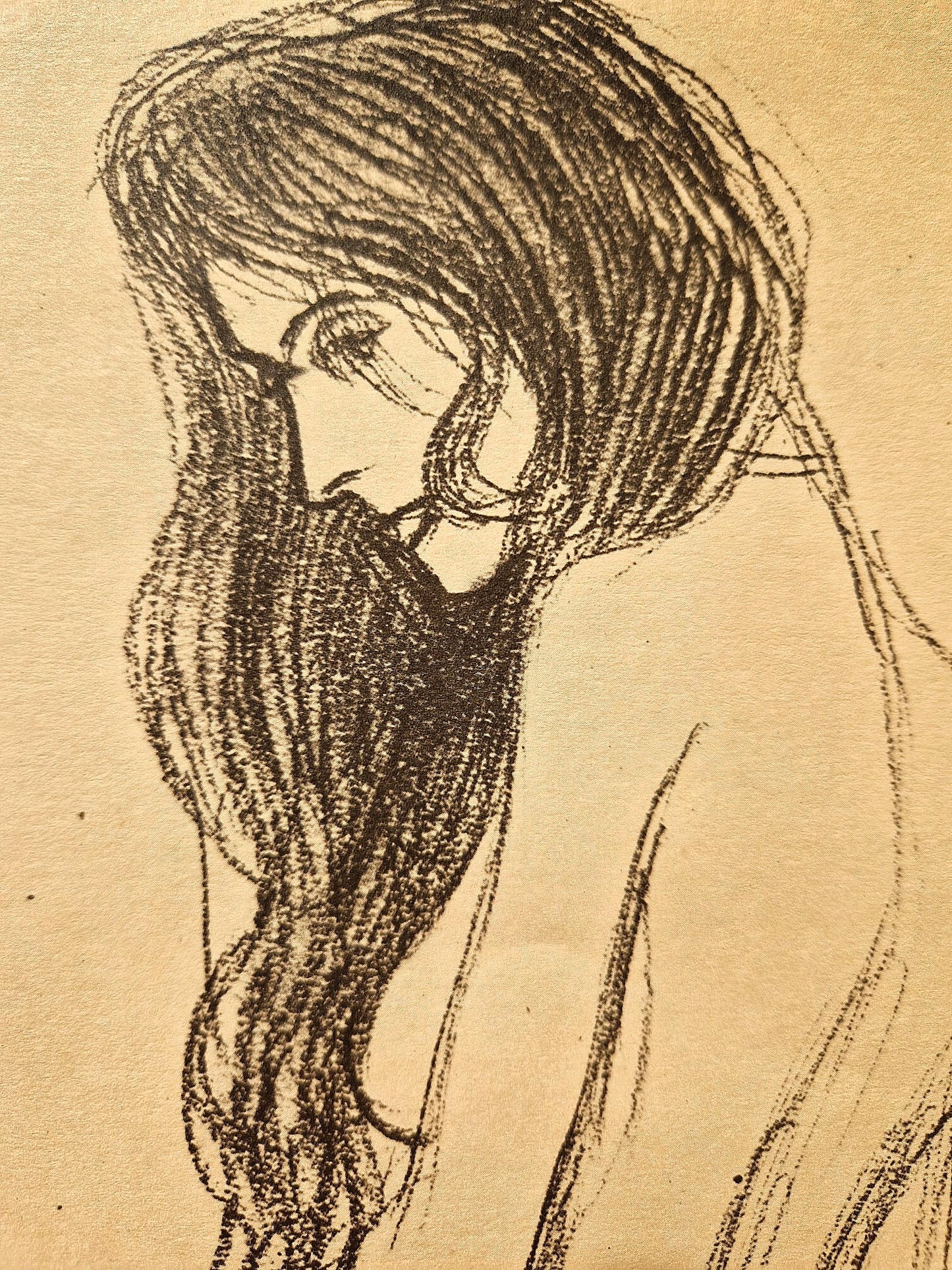 GUSTAV KLIMT – Stojaci ženský akt v profile I (Bez rámu), litografická tlač