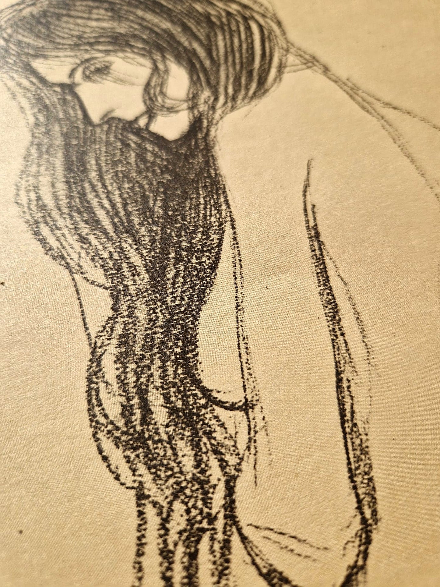 GUSTAV KLIMT – Stojaci ženský akt v profile I (Bez rámu), litografická tlač