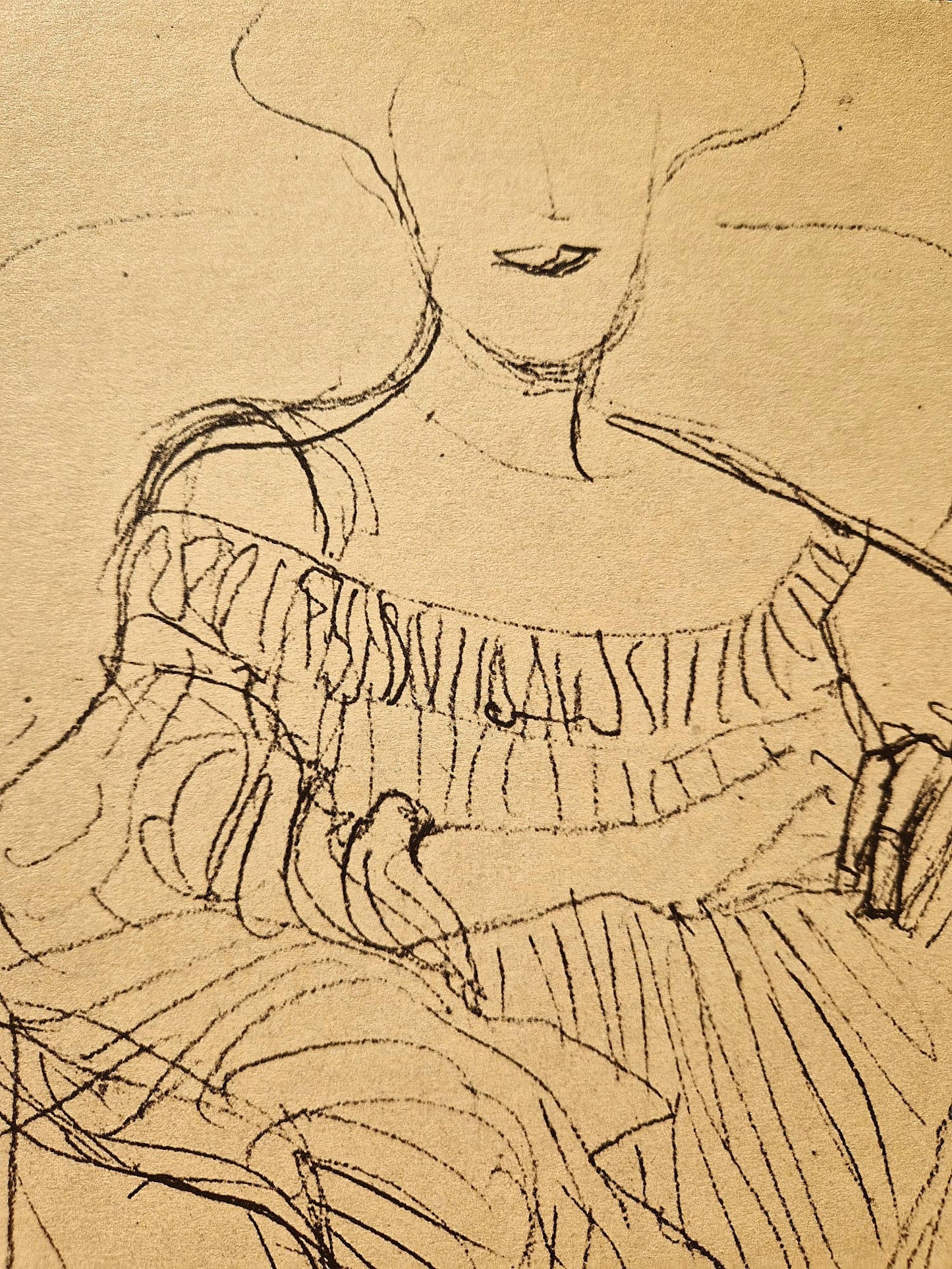 GUSTAV KLIMT – Adele Bloch-Bauer sediaca v kresle (bez rámu), litografická tlač