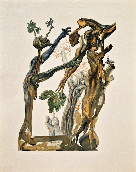 SALVADOR DALI - The Suicides (Dante - Divine Comedy) (Unframed)