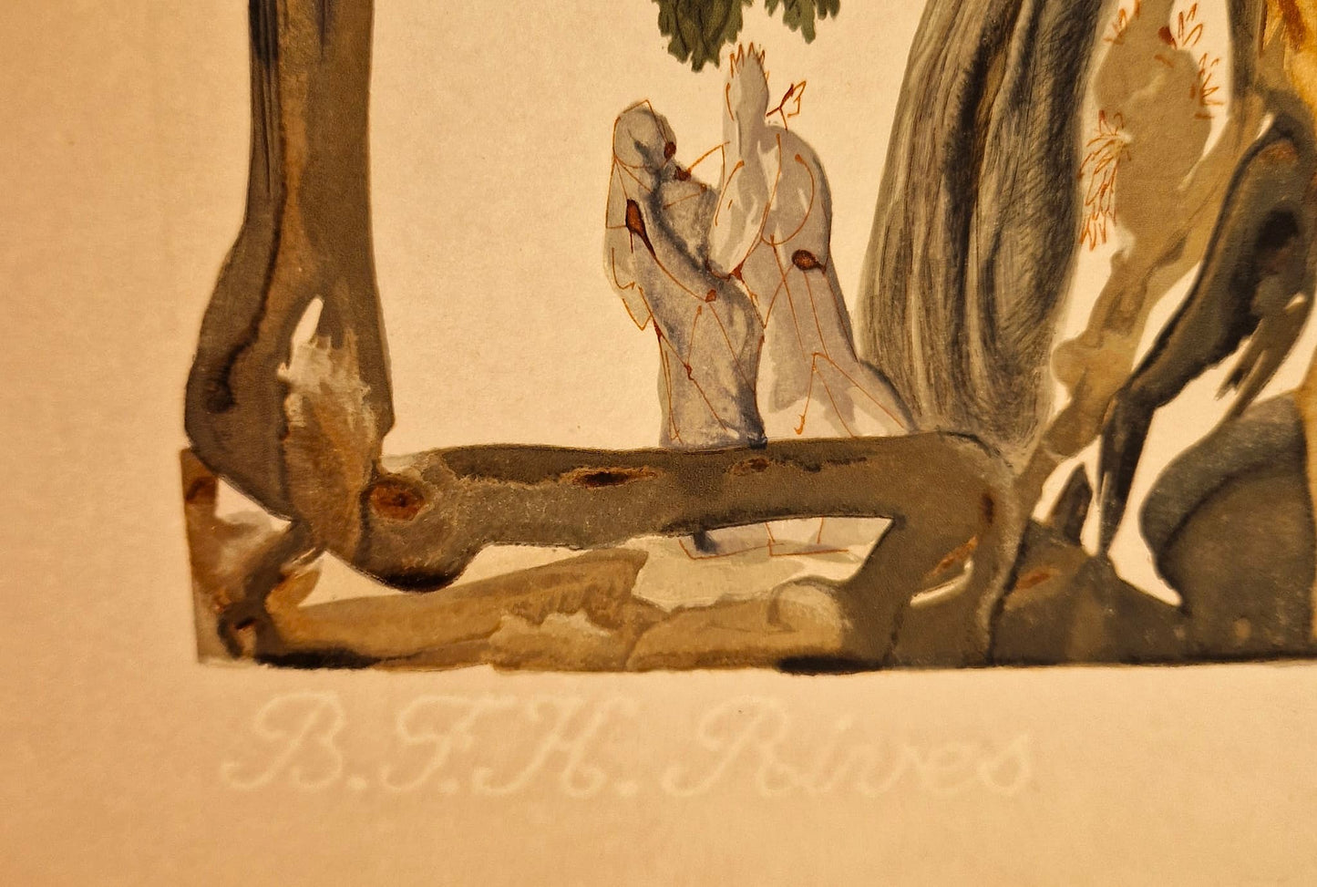SALVADOR DALI - The Suicides (Dante - Divine Comedy) (Unframed)