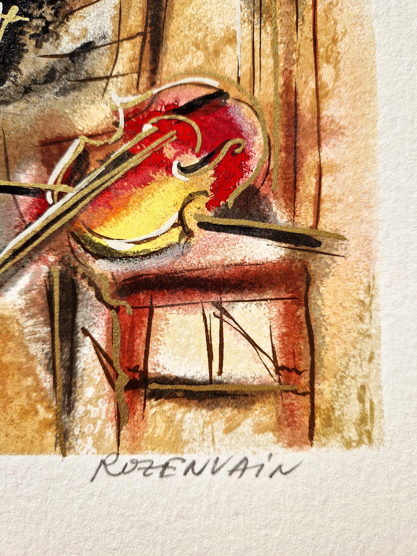 MICHAEL ROZENVAIN - Drawing Room Trio (Unframed) Serigraph