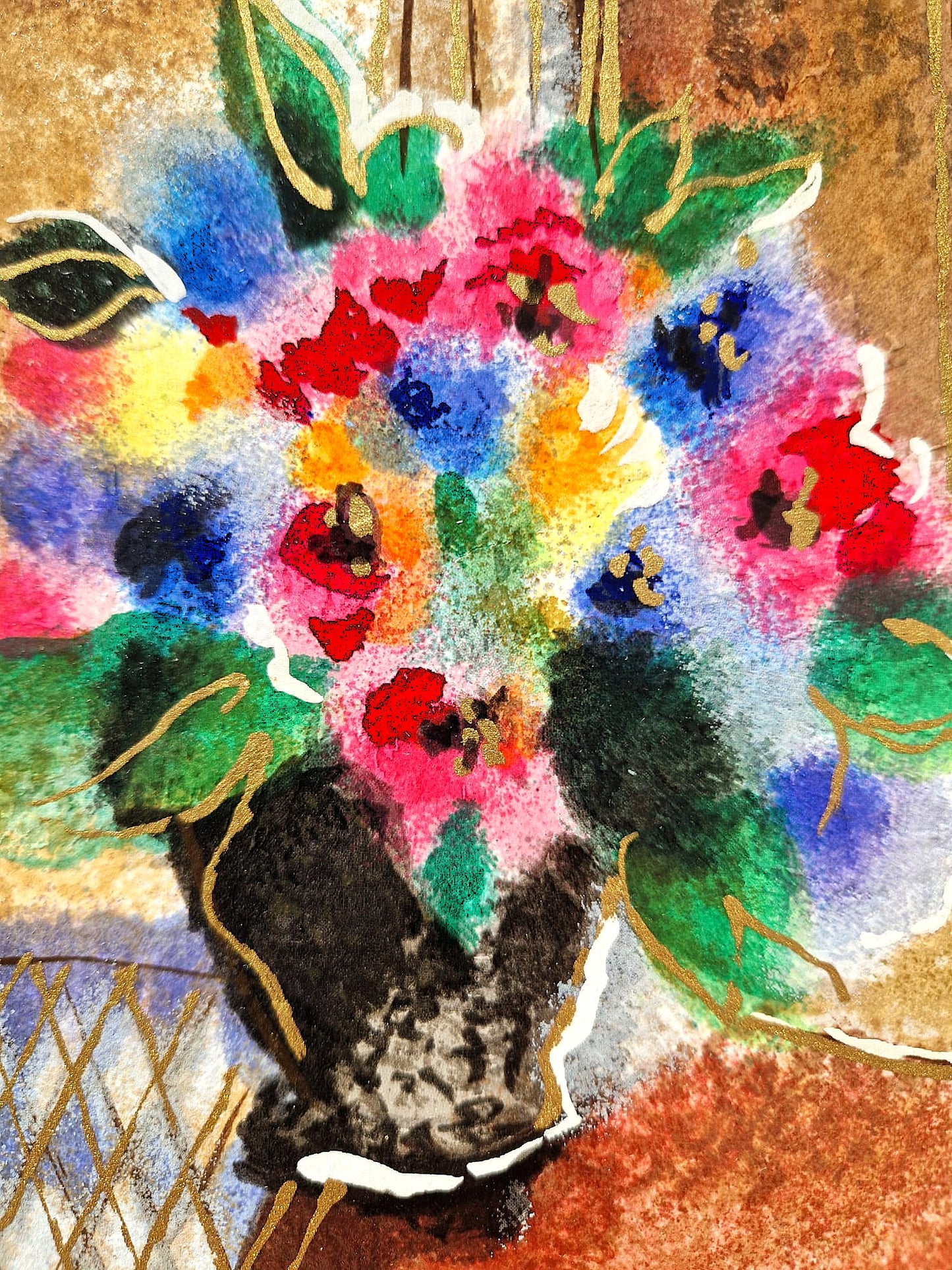 MICHAEL ROZENVAIN - Drawing Room Trio (Unframed) Serigraph