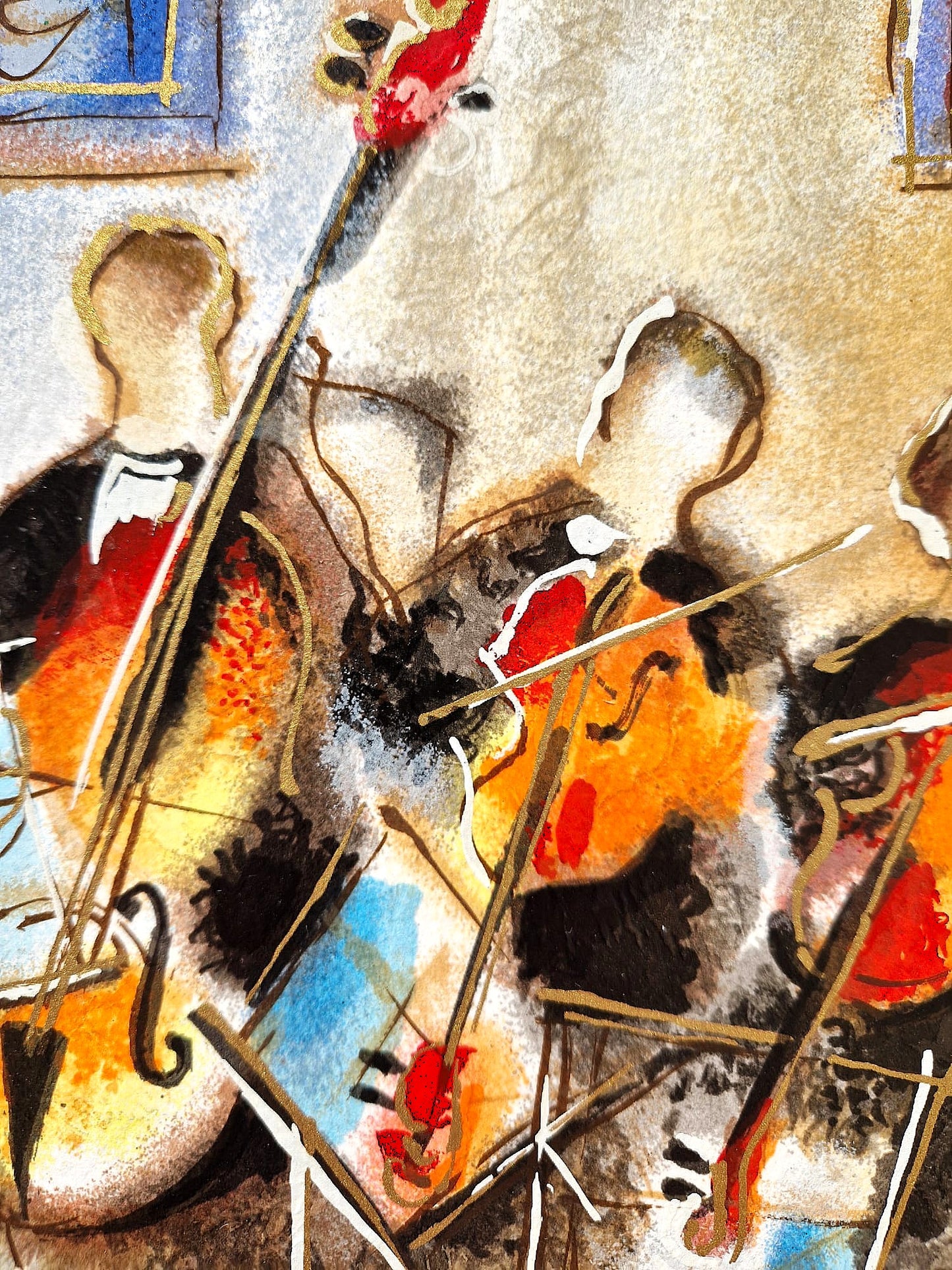 MICHAEL ROZENVAIN - Drawing Room Trio (Unframed) Serigraph