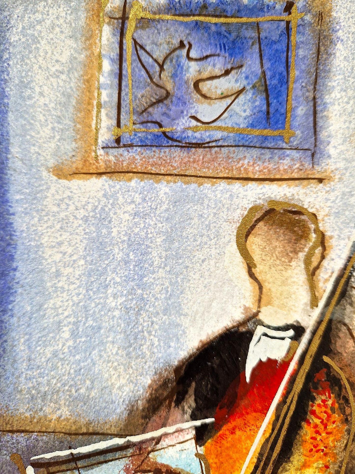 MICHAEL ROZENVAIN - Drawing Room Trio (Unframed) Serigraph