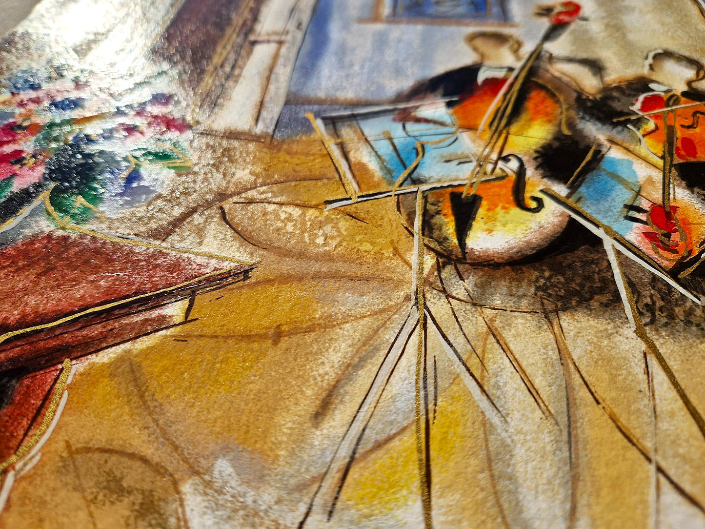 MICHAEL ROZENVAIN - Drawing Room Trio (Unframed) Serigraph