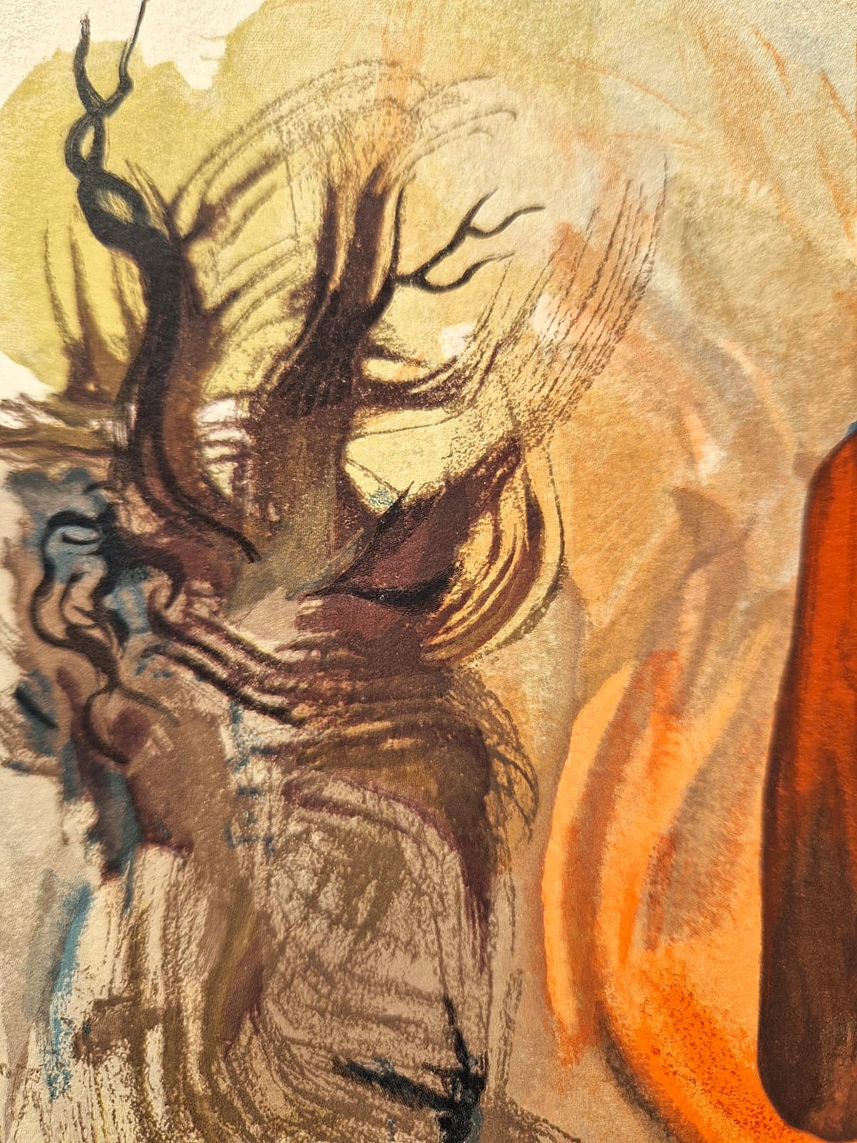 SALVADOR DALI -  The Ghost Spoken of Inferno (Dante - Divine Comedy) (Unframed)