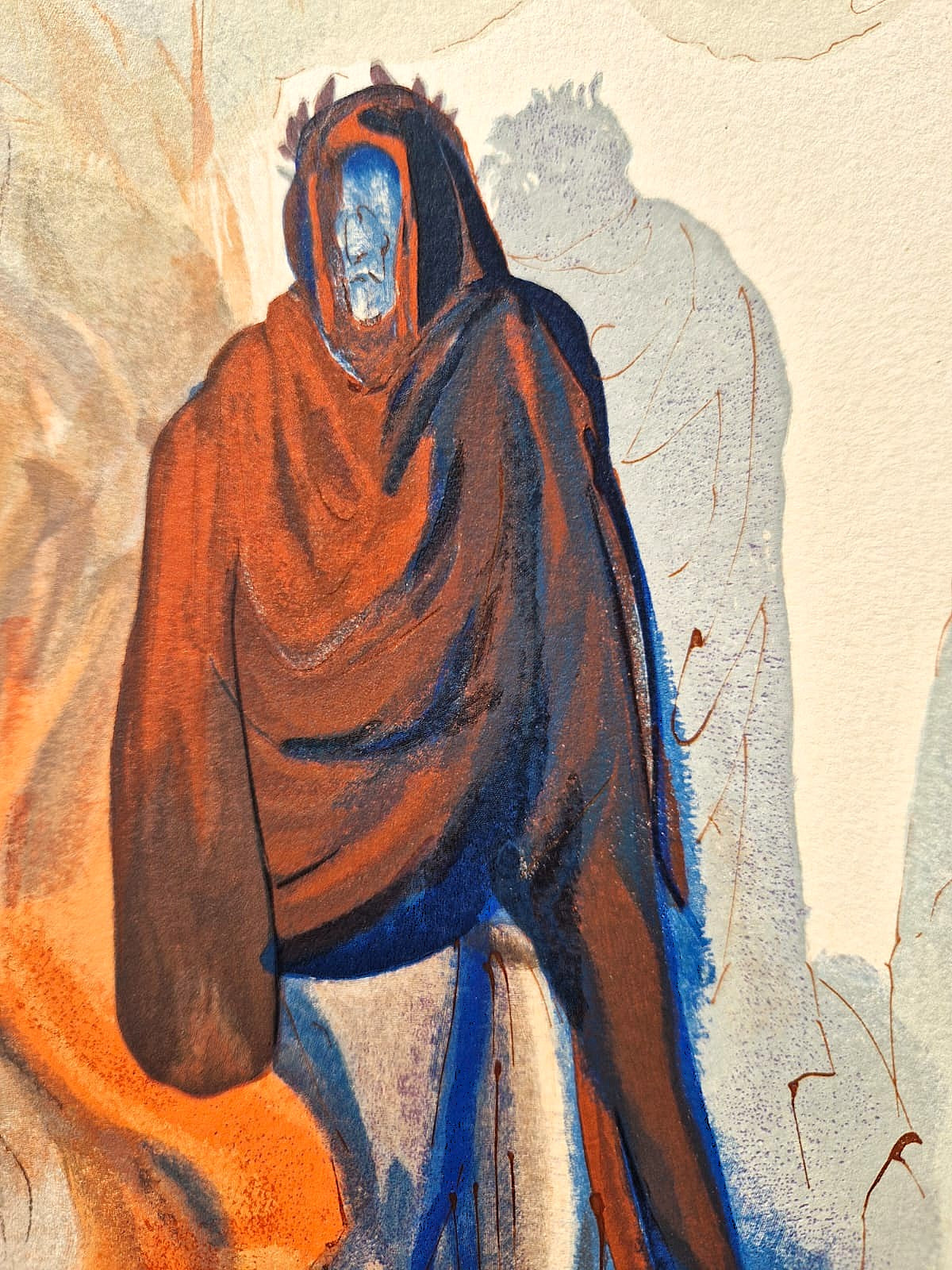 SALVADOR DALI -  The Ghost Spoken of Inferno (Dante - Divine Comedy) (Unframed)