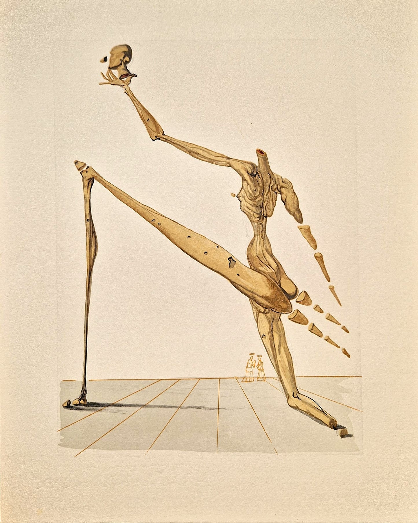 SALVADOR DALI - Bertrand de Born (Dante - Božská komédia) (Bez rámu) Drevoryt