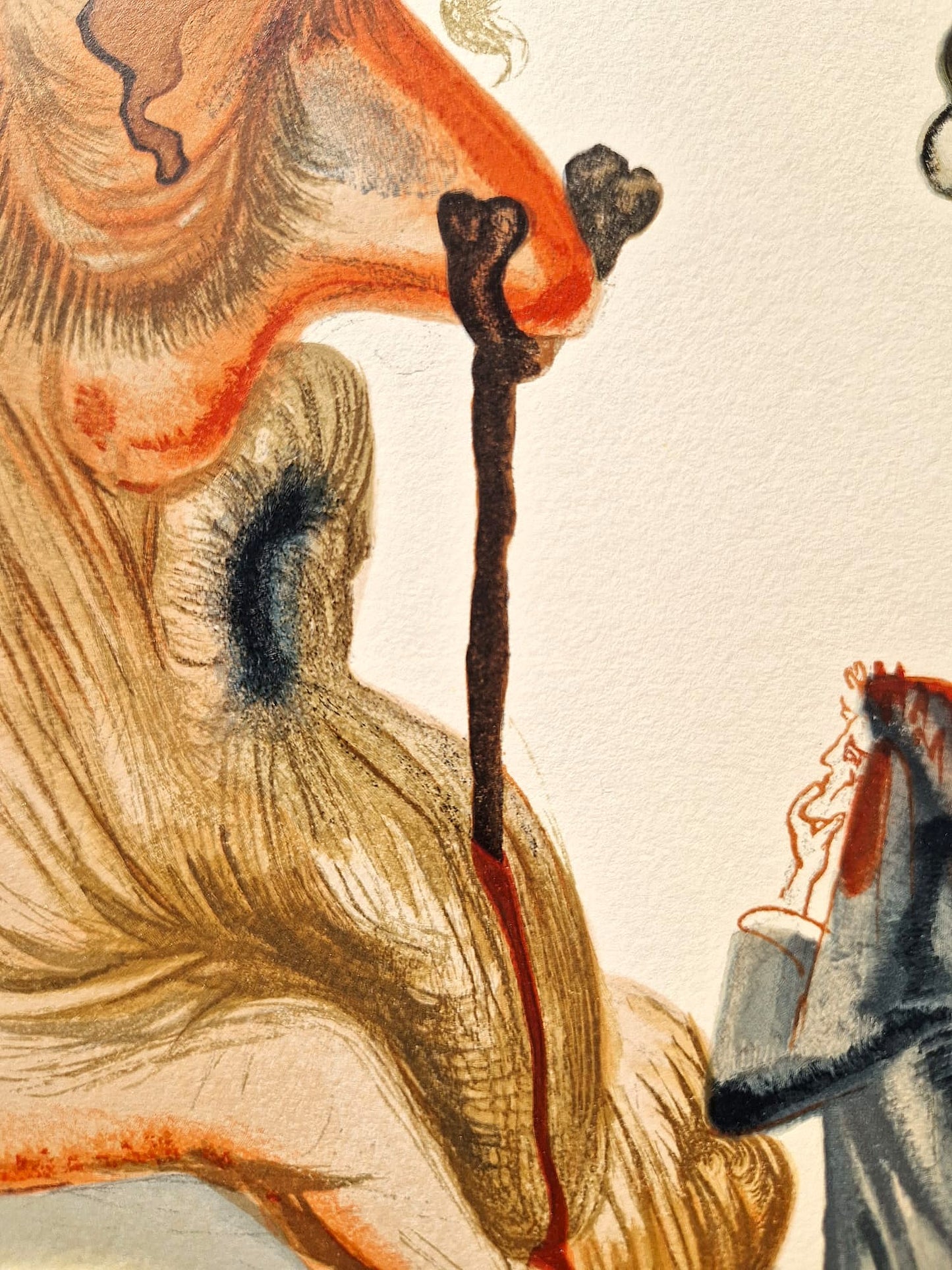SALVADOR DALI - Podvodník (Dante - Božská komédia) (Bez rámu) Drevoryt