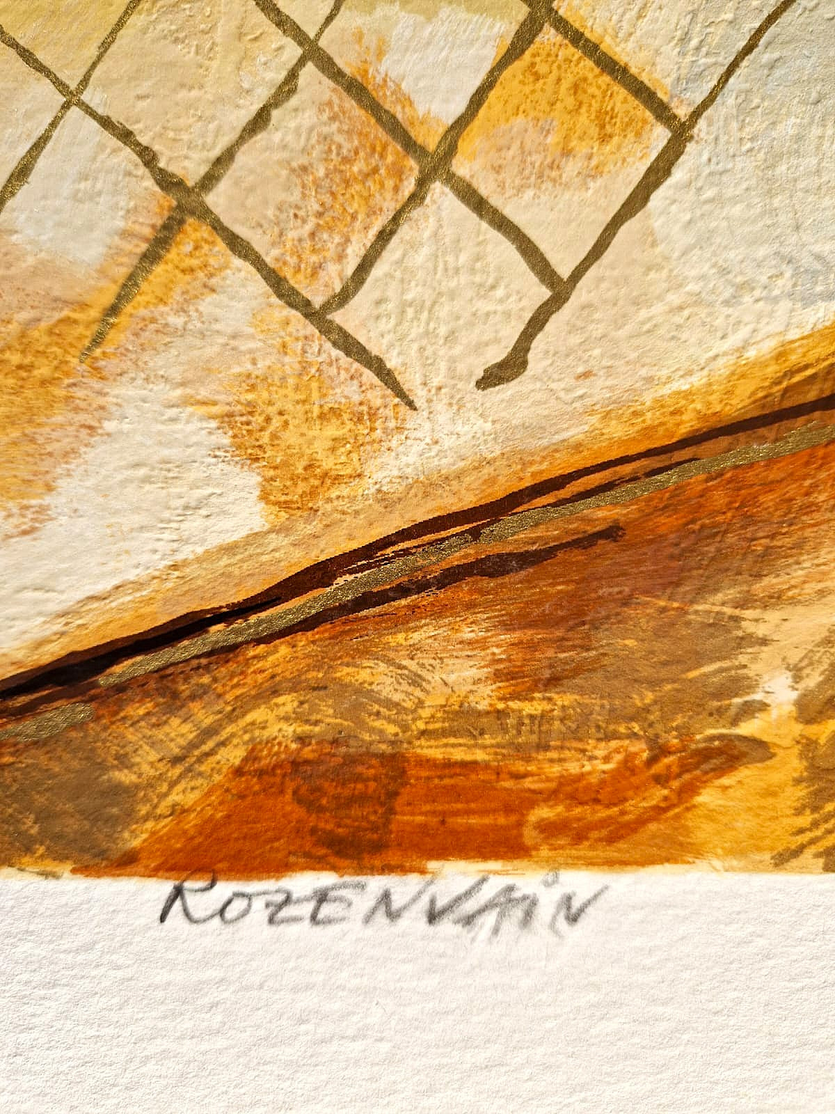 MICHAEL ROZENVAIN - Poetic Movement (Unframed) Serigraph