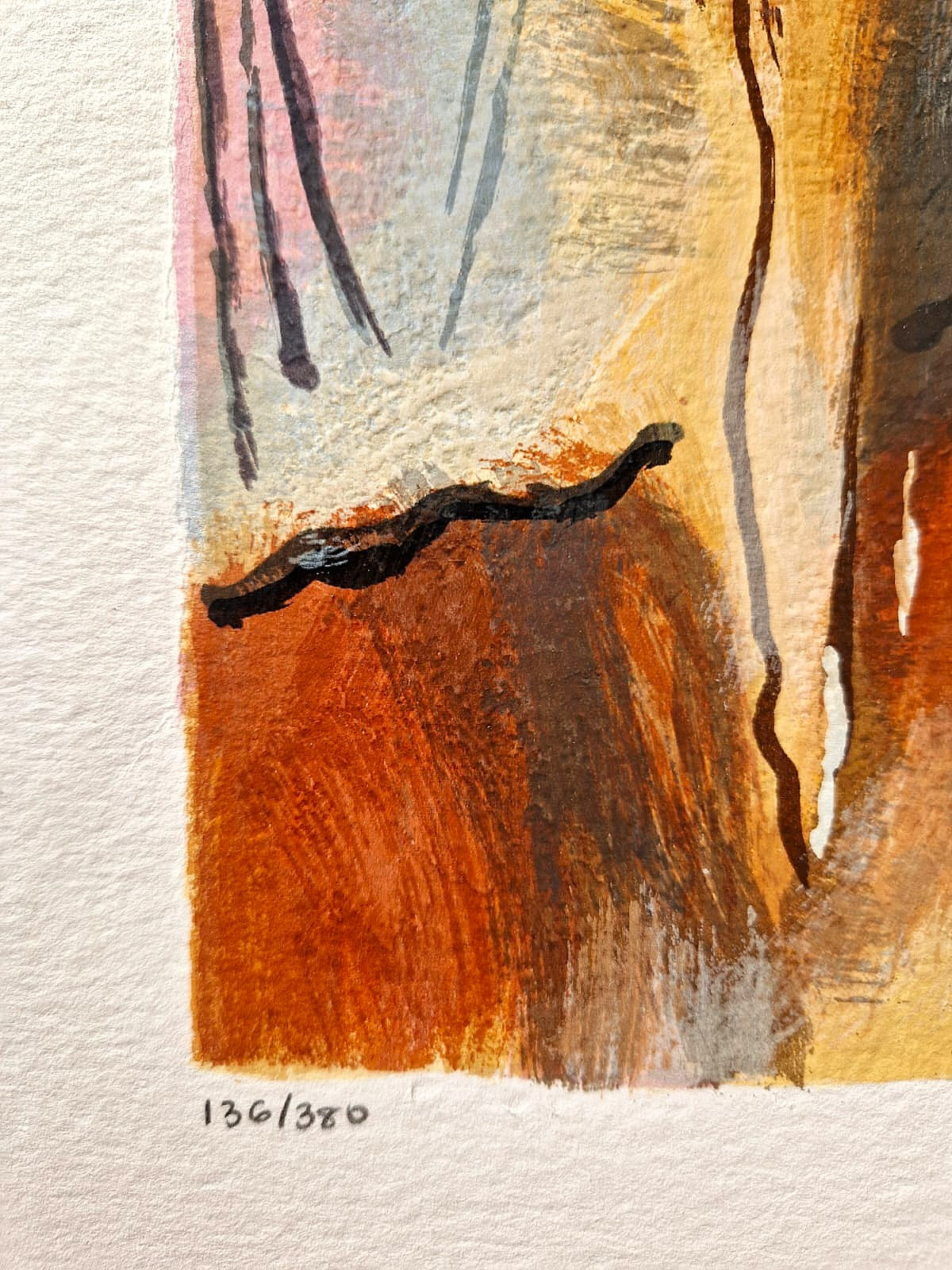 MICHAEL ROZENVAIN - Poetic Movement (Unframed) Serigraph