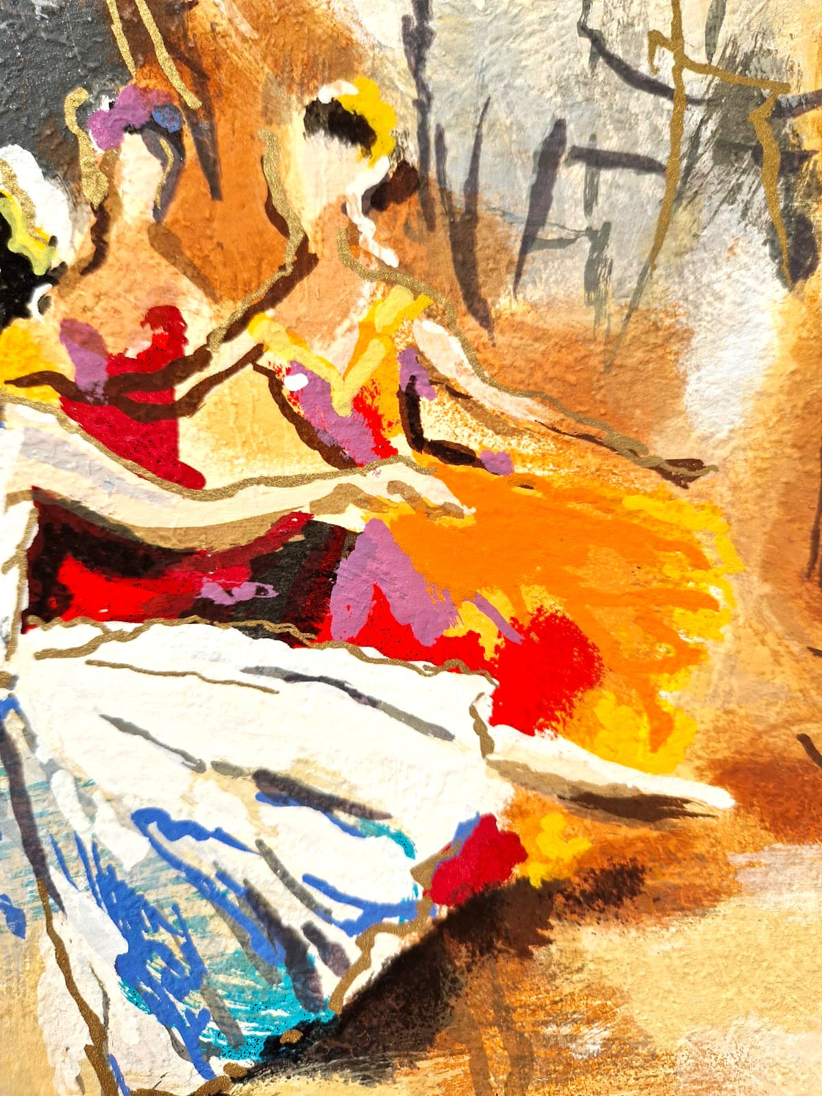 MICHAEL ROZENVAIN - Poetic Movement (Unframed) Serigraph