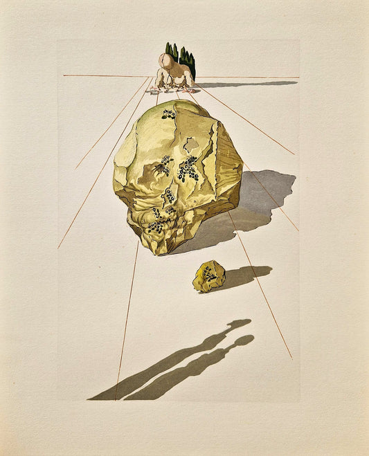 SALVADOR DALI - Pokrytci (Dante - Božská komédia) (Bez rámu) Drevoryt