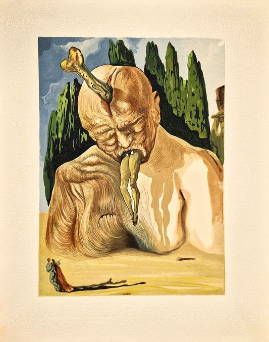 SALVADOR DALI - Logik a diabol (Dante - Božská komédia) (Bez rámu)