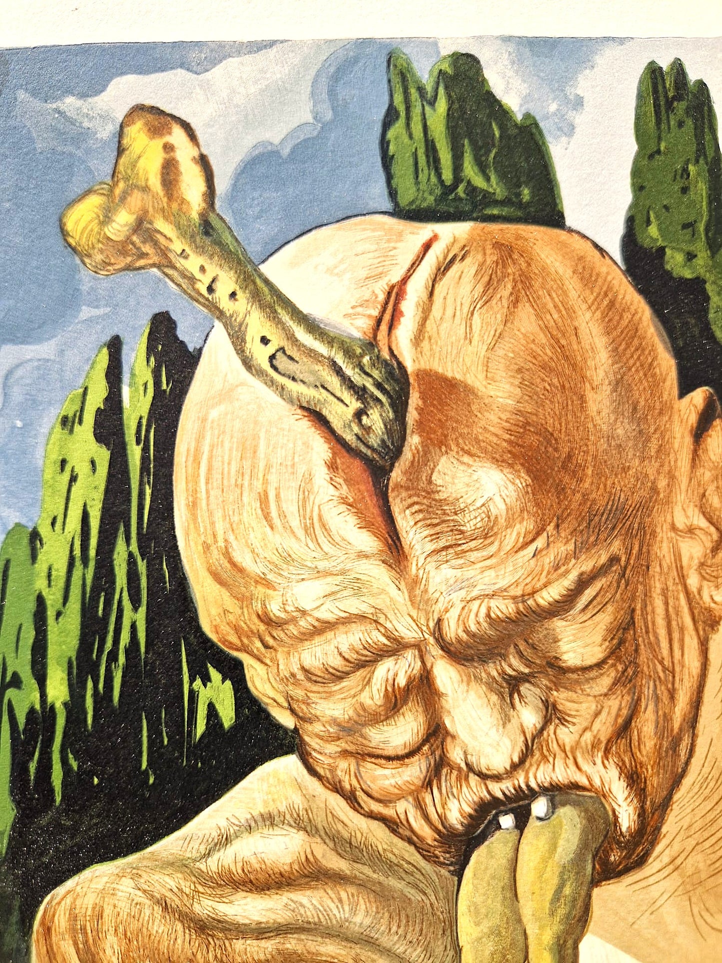 SALVADOR DALI - Logik a diabol (Dante - Božská komédia) (Bez rámu)