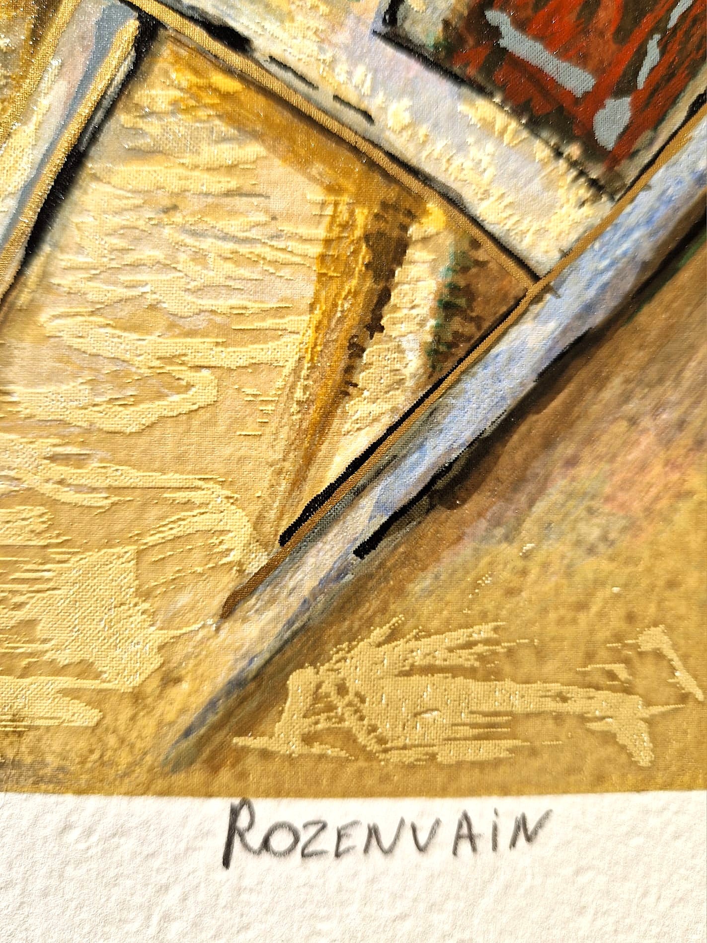 MICHAEL ROZENVAIN - Artistic Plaza (Unframed) Serigraph