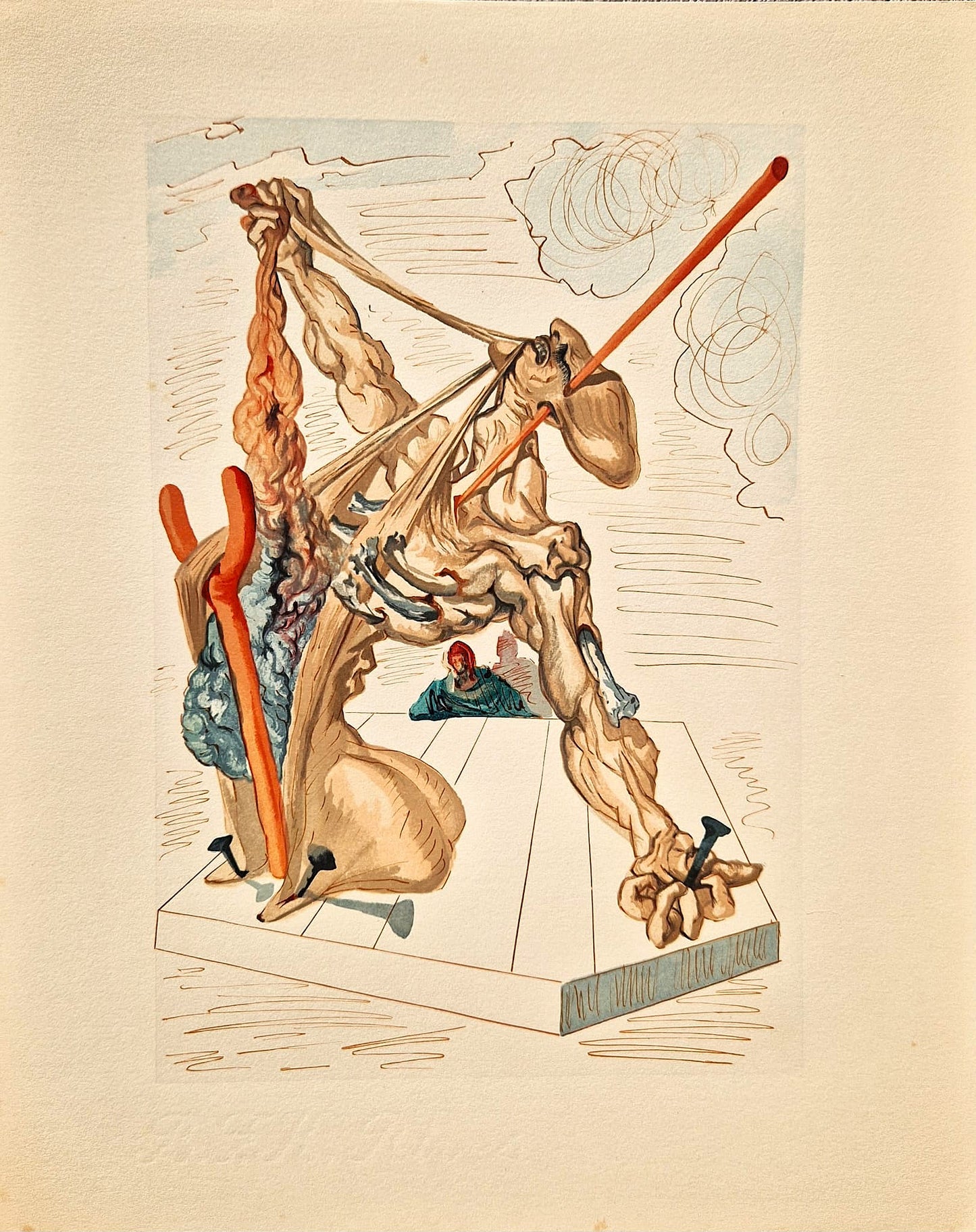 SALVADOR DALI - Ôsmy kruh pekla (Dante - Božská komédia) (Bez rámu)