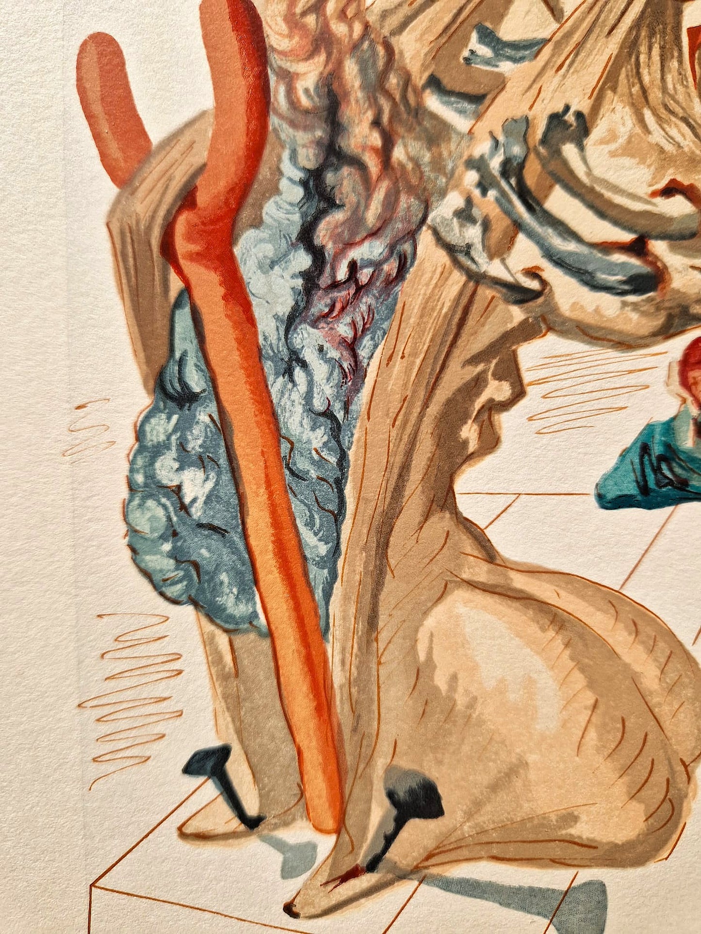 SALVADOR DALI - Ôsmy kruh pekla (Dante - Božská komédia) (Bez rámu)