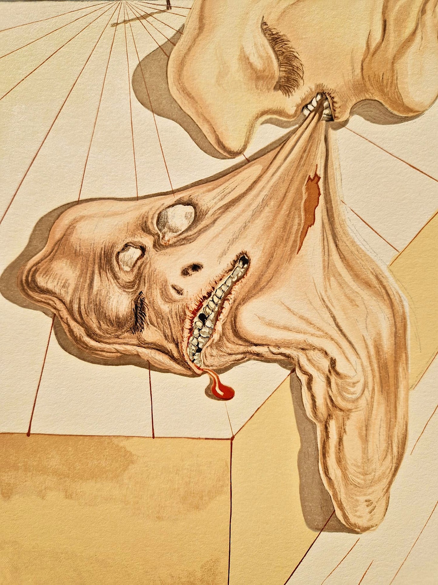 SALVADOR DALI - Men Who Devour Each Other (Dante - Divine comedy) (Unframed)