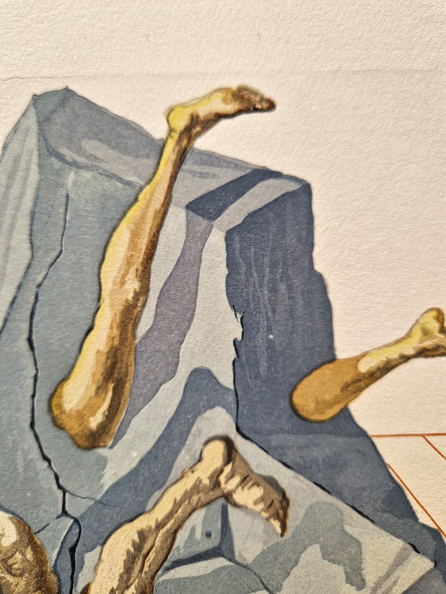 SALVADOR DALI - Simony Punishment (Dante - Divine Comedy) (Unframed)