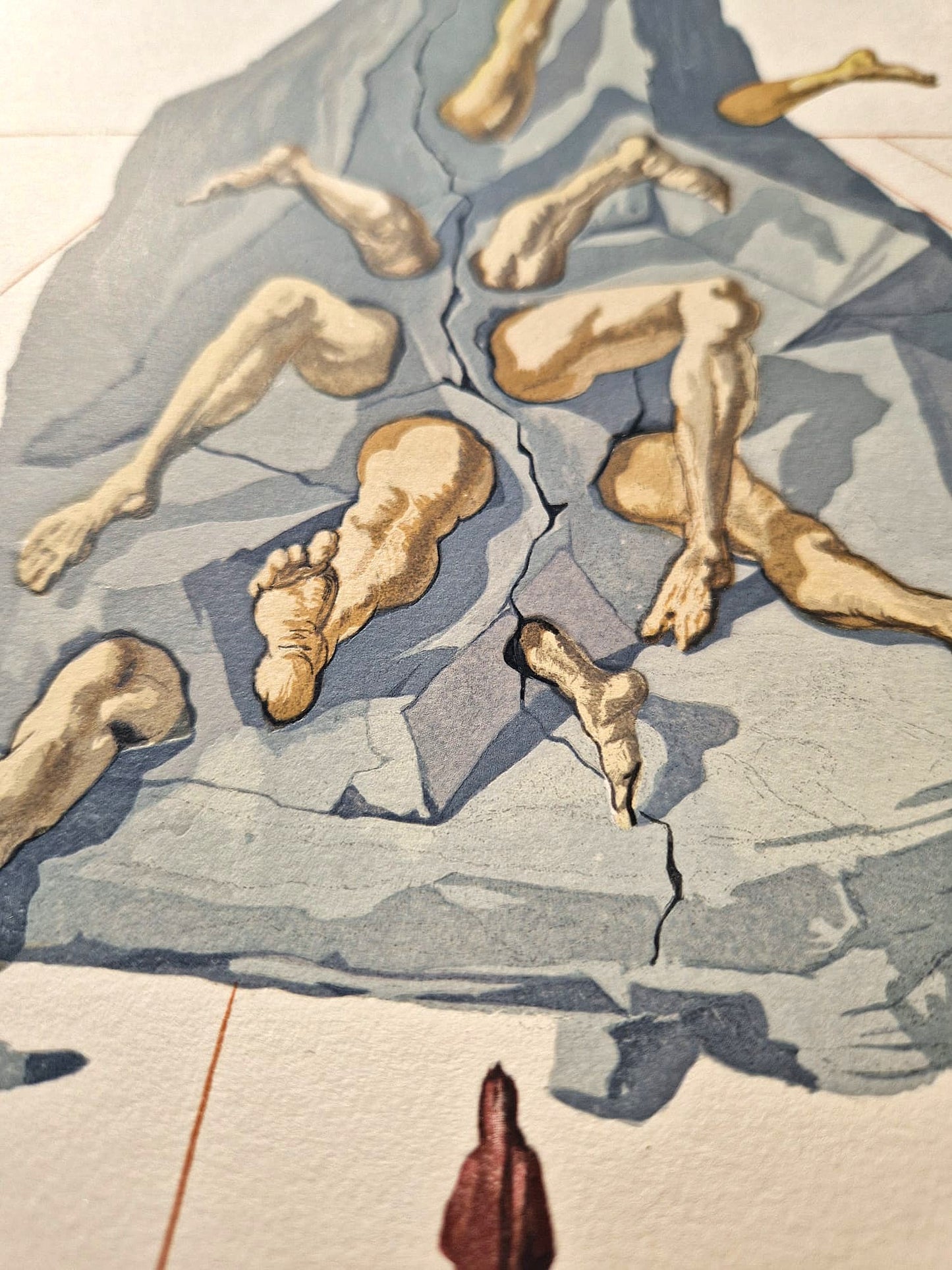 SALVADOR DALI - Simony Punishment (Dante - Divine Comedy) (Unframed)