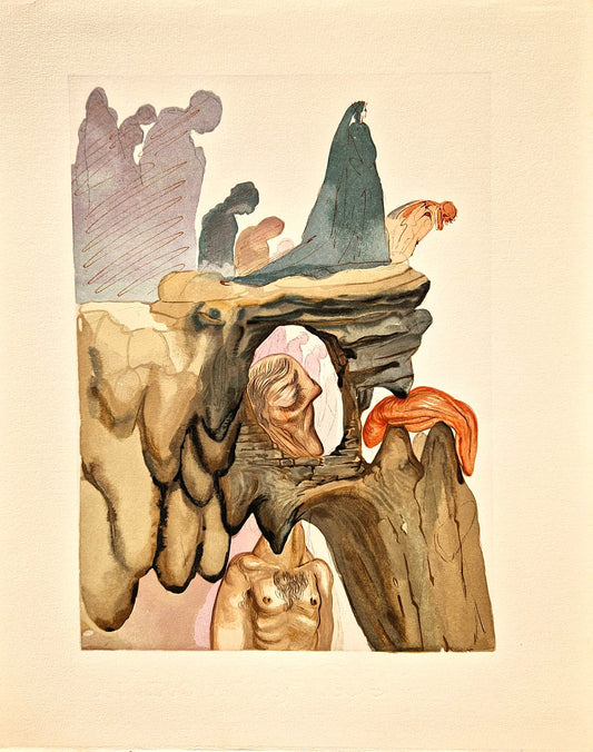 SALVADOR DALI - Klamári (Dante - Božská komédia) (Bez rámu)