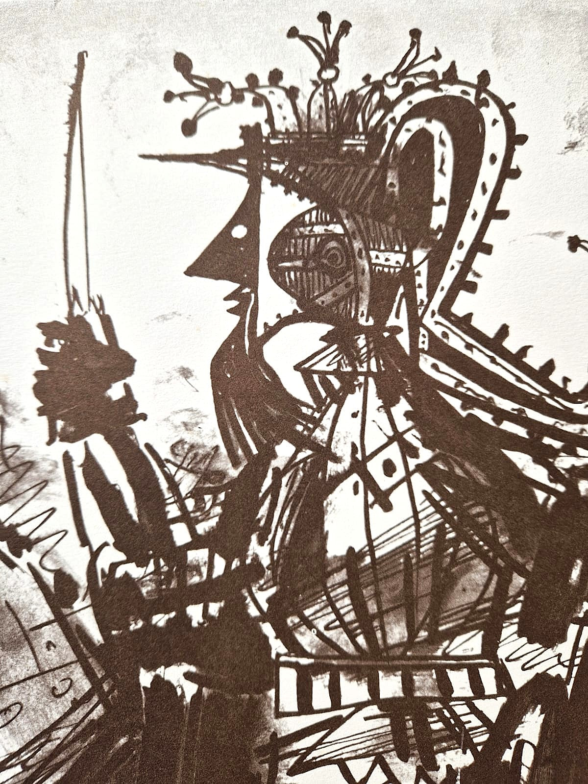 PABLO PICASSO - Cavalier en Armure (Unframed) Lithograph