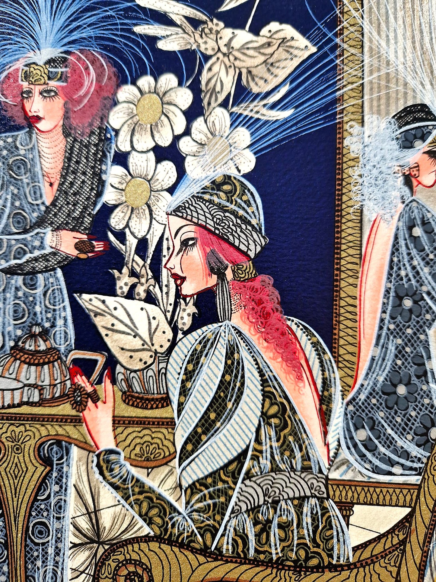 MIRIAM DAUBER - Le Salon (Unframed), Lithograph