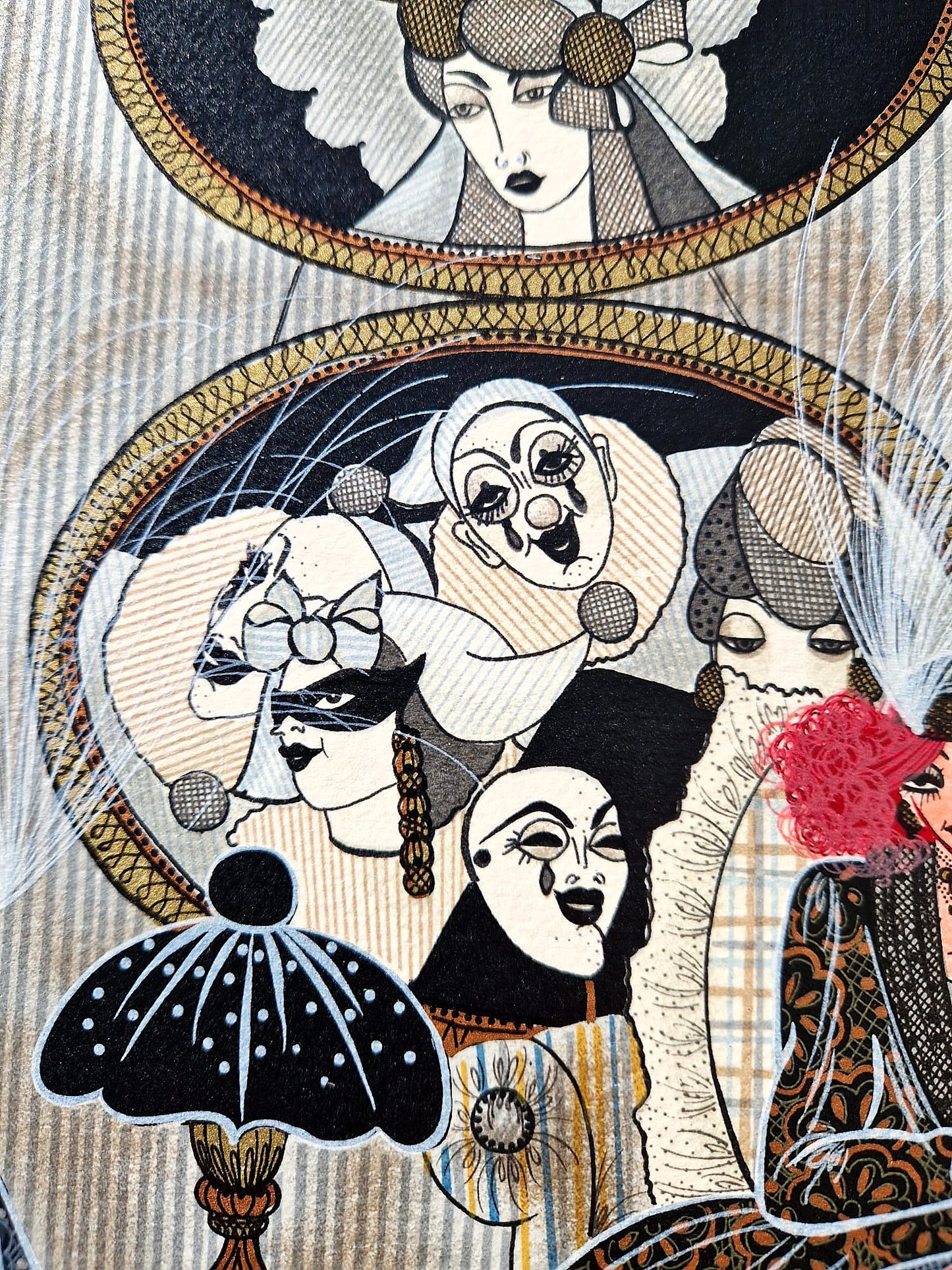 MIRIAM DAUBER - Le Salon (Unframed), Lithograph