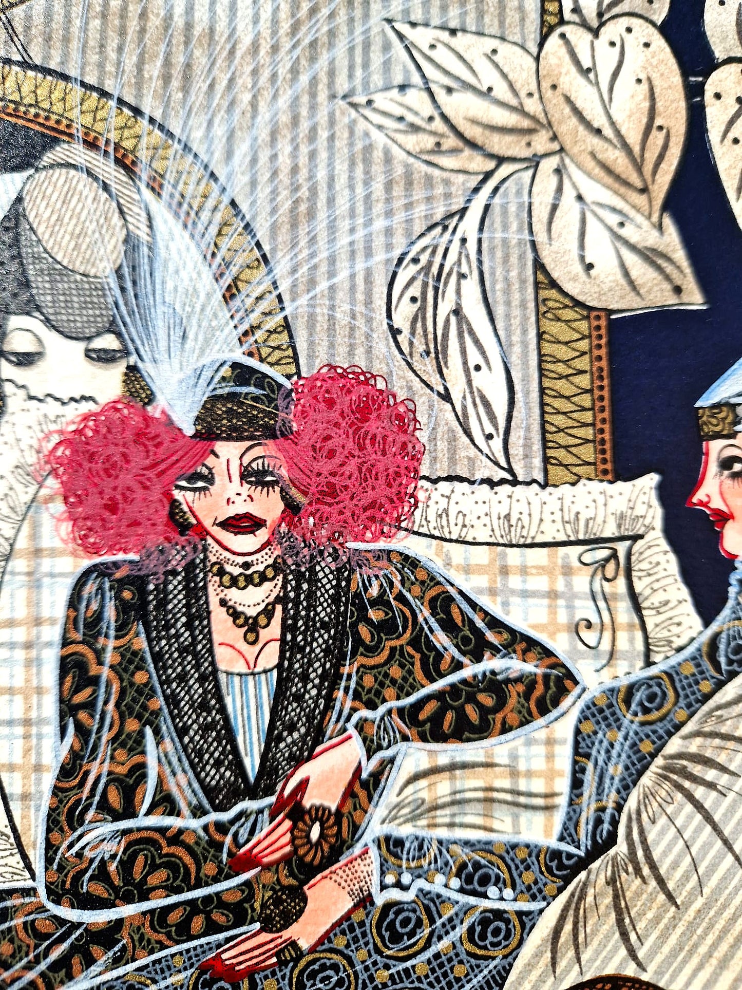 MIRIAM DAUBER - Le Salon (Unframed), Lithograph