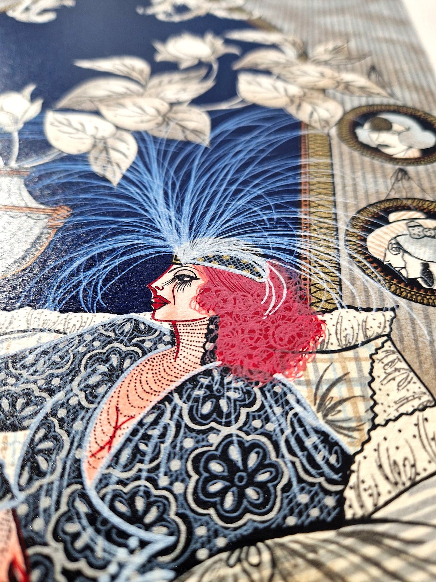 MIRIAM DAUBER - Le Salon (Unframed), Lithograph