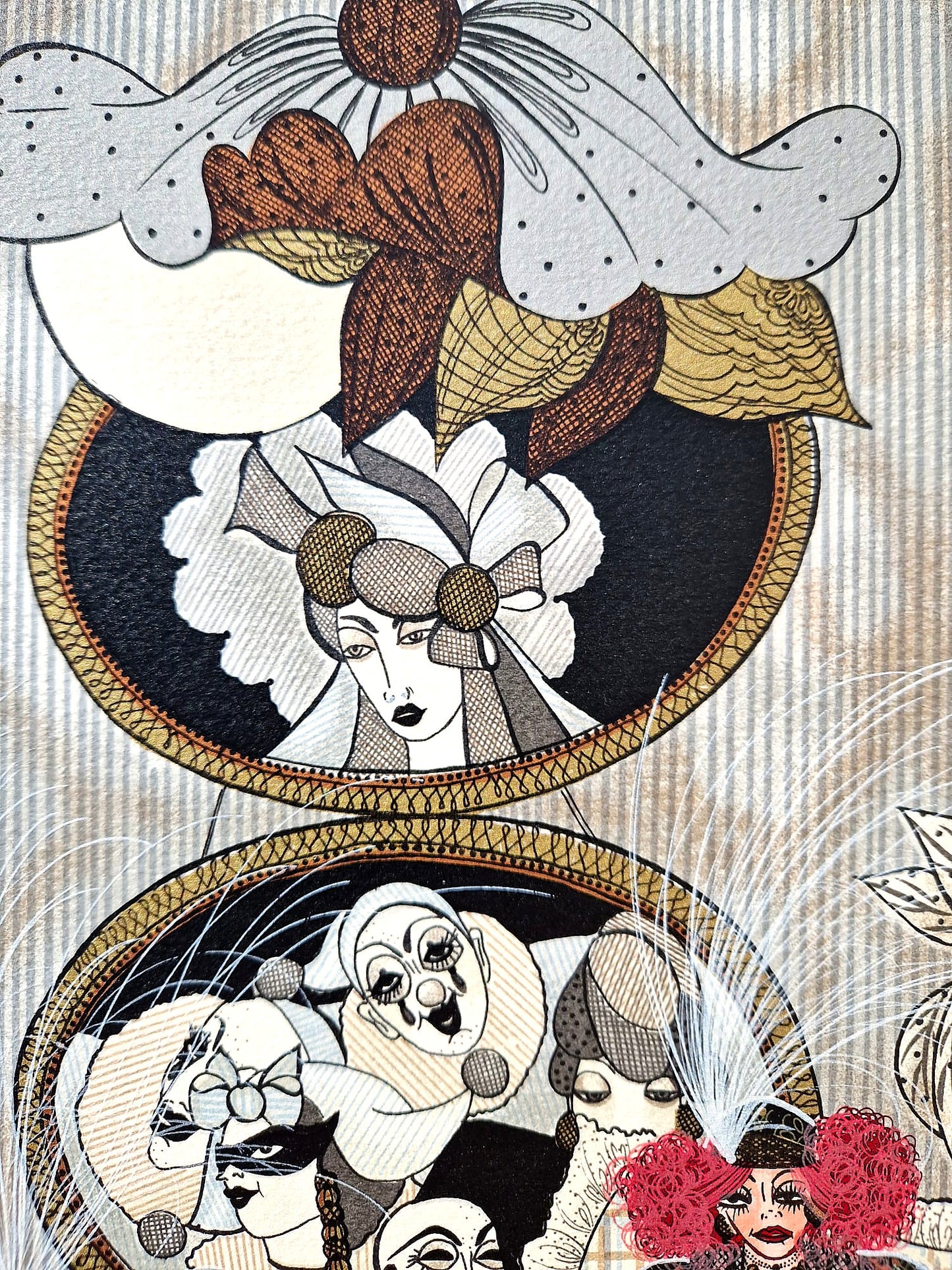 MIRIAM DAUBER - Le Salon (Unframed), Lithograph
