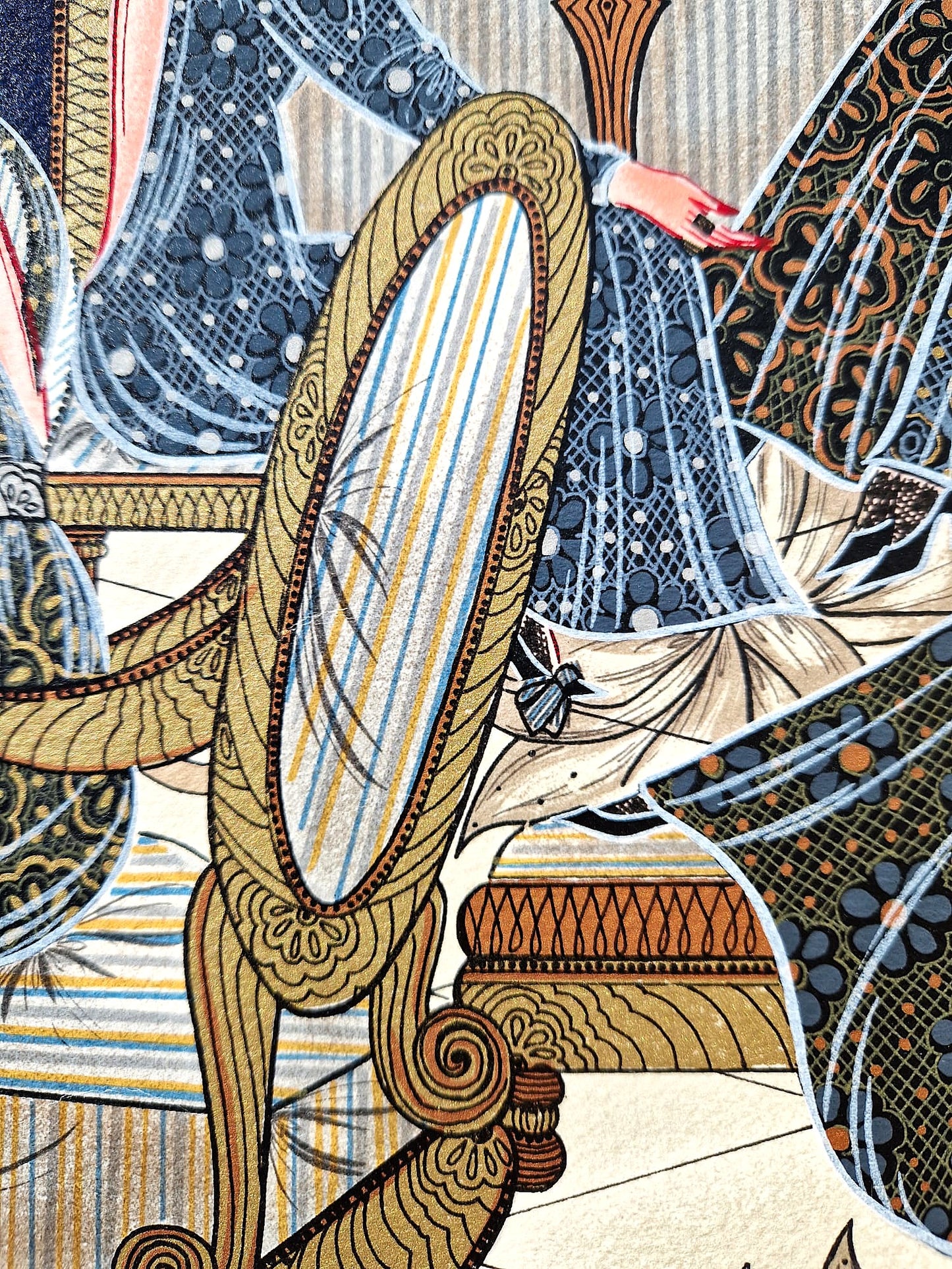 MIRIAM DAUBER - Le Salon (Unframed), Lithograph