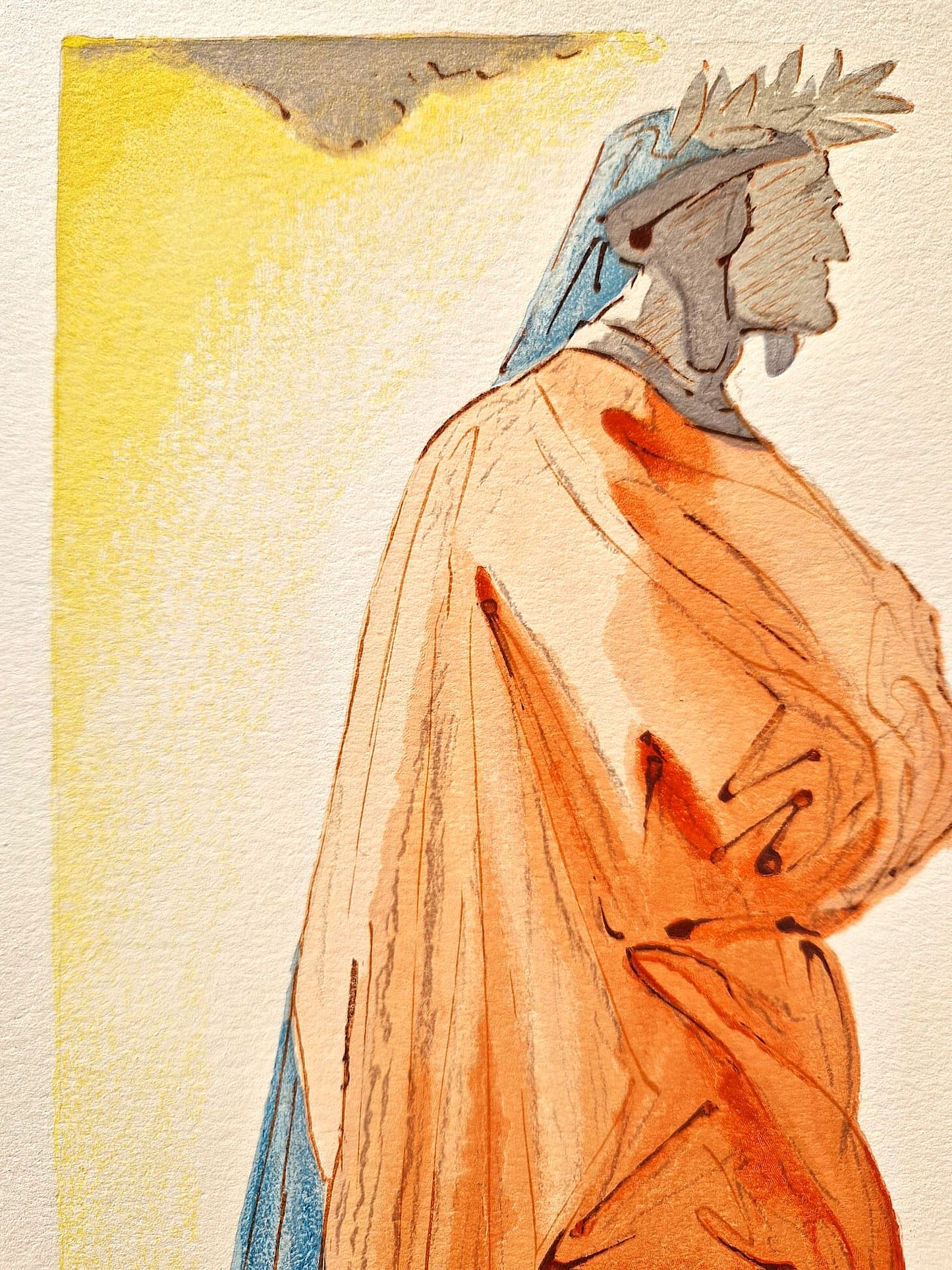 SALVADOR DALI - Dante at the Entrance to Paradise (Dante - Divine Comedy) (Unframed) Woodcut