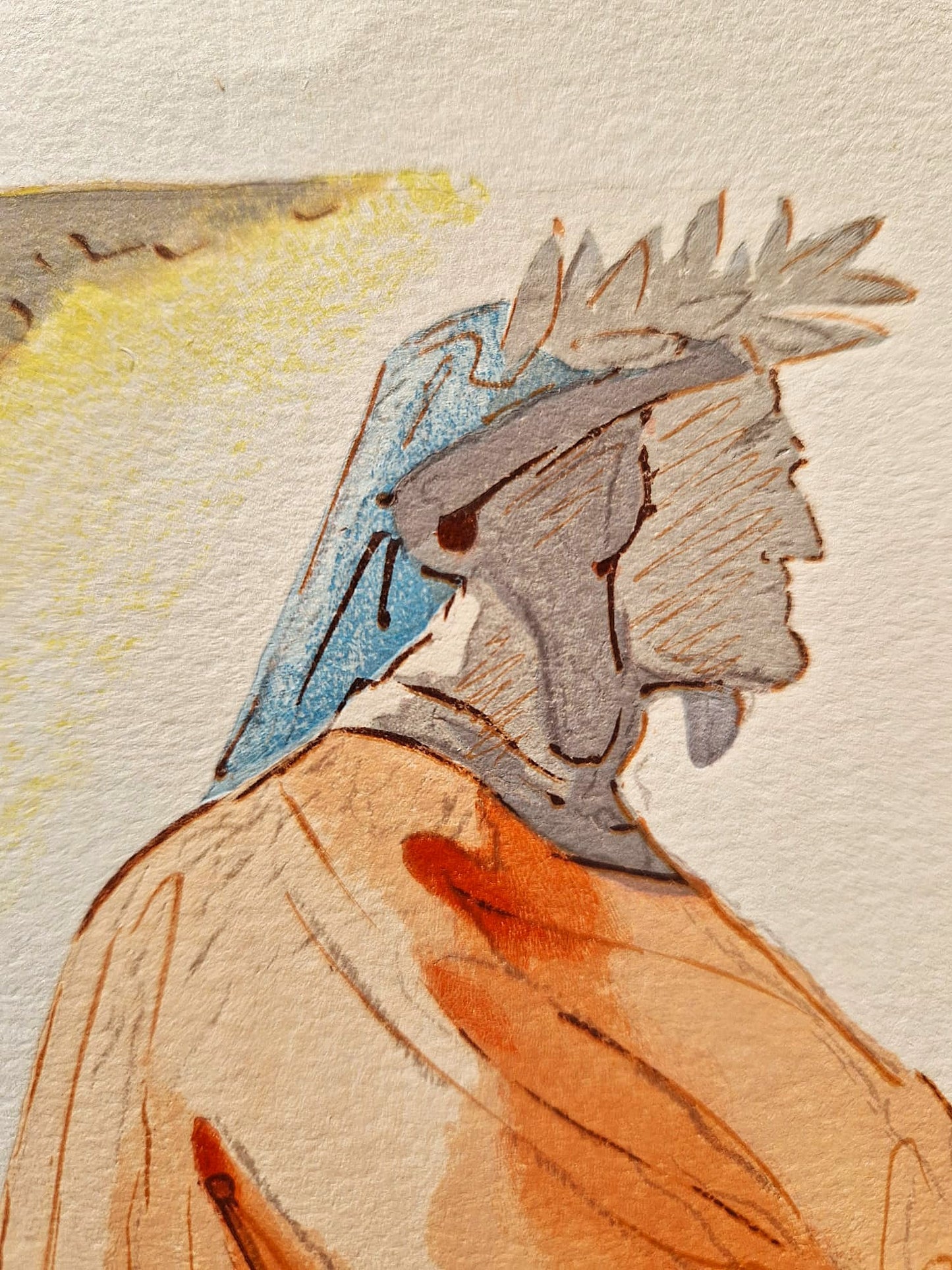 SALVADOR DALI - Dante at the Entrance to Paradise (Dante - Divine Comedy) (Unframed) Woodcut