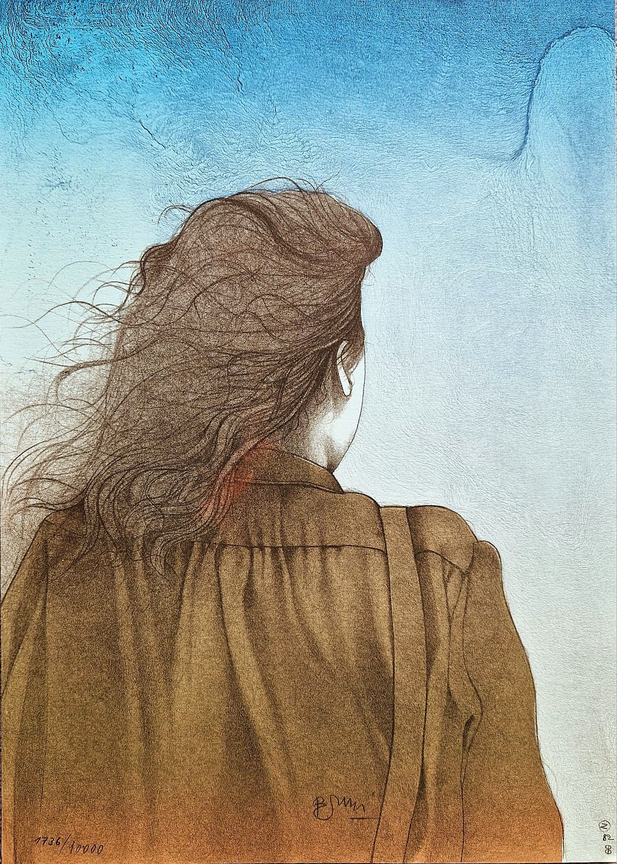 BRUNO BRUNI - Solitudine (bez rámu), litografia