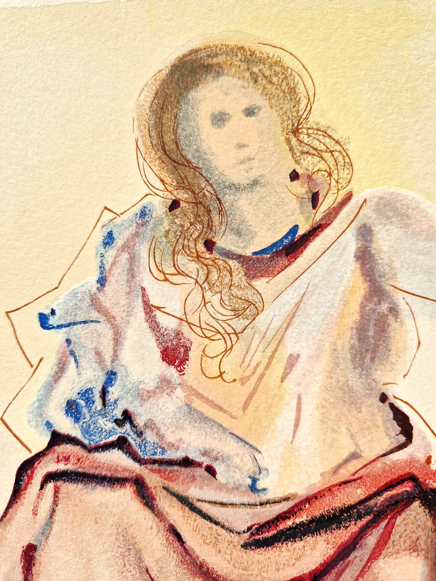 SALVADOR DALI - Beatrice Resolves Dante's Doubts ( Dante-Divine Comedy) (Unframed)